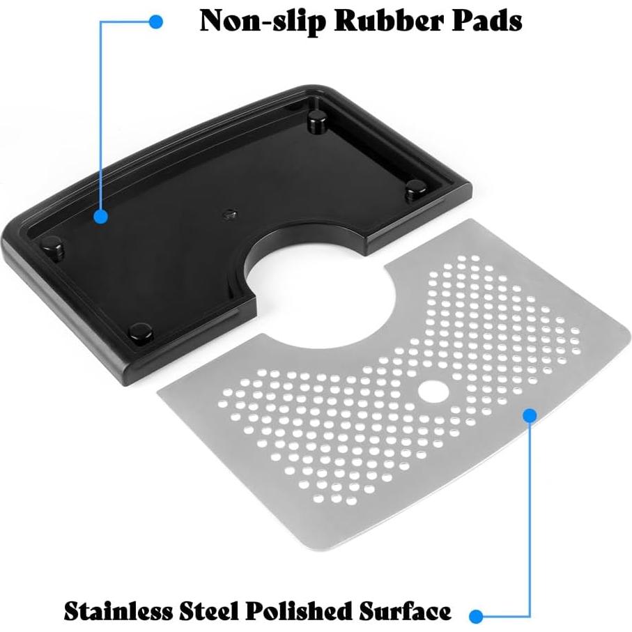 Bandeja de Goteo de Cerveza GANCOWISE Acero Inoxidable 31.5x19.8cm