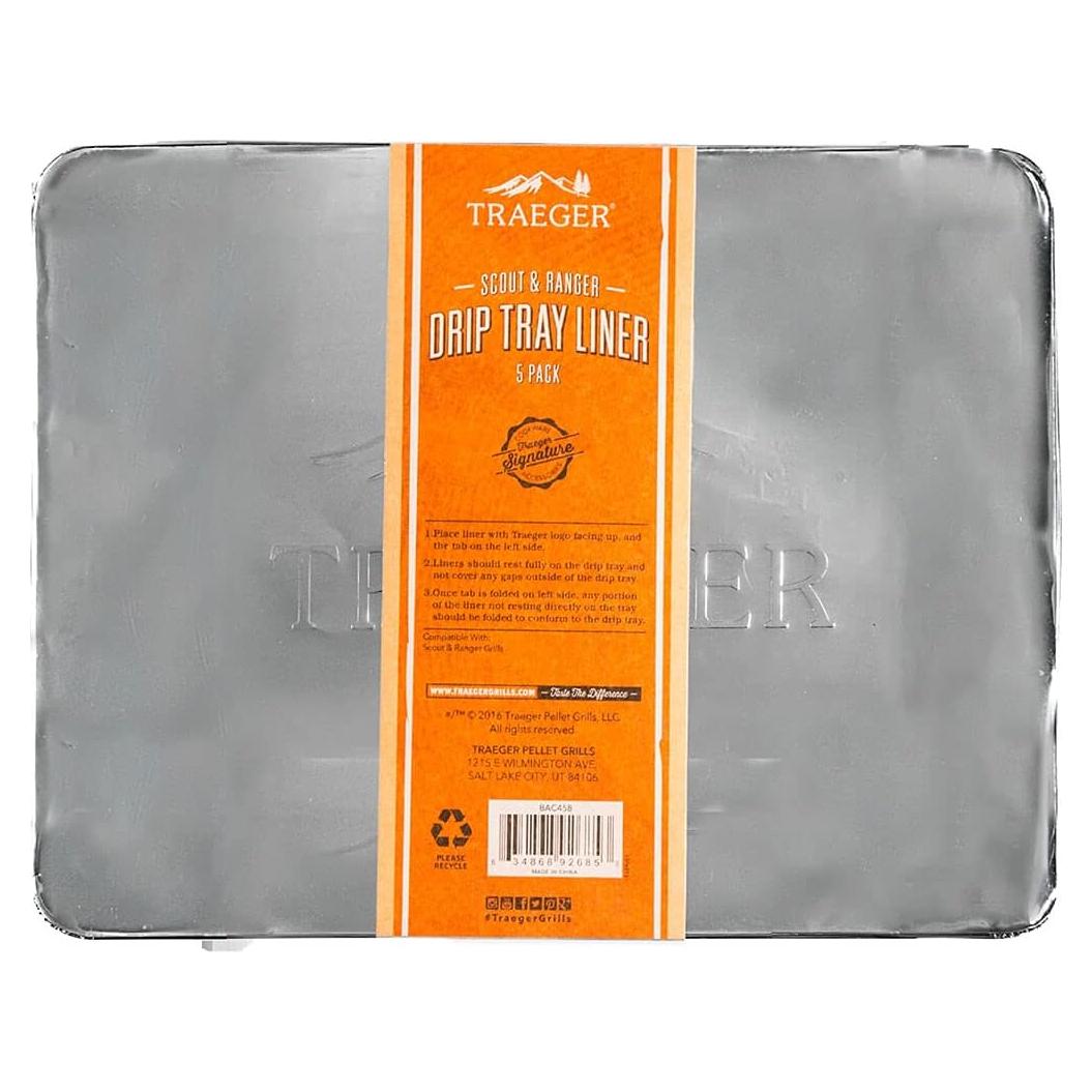 Forros de Bandeja de Goteo Traeger BAC458 para Parrilla - 5 Unidades