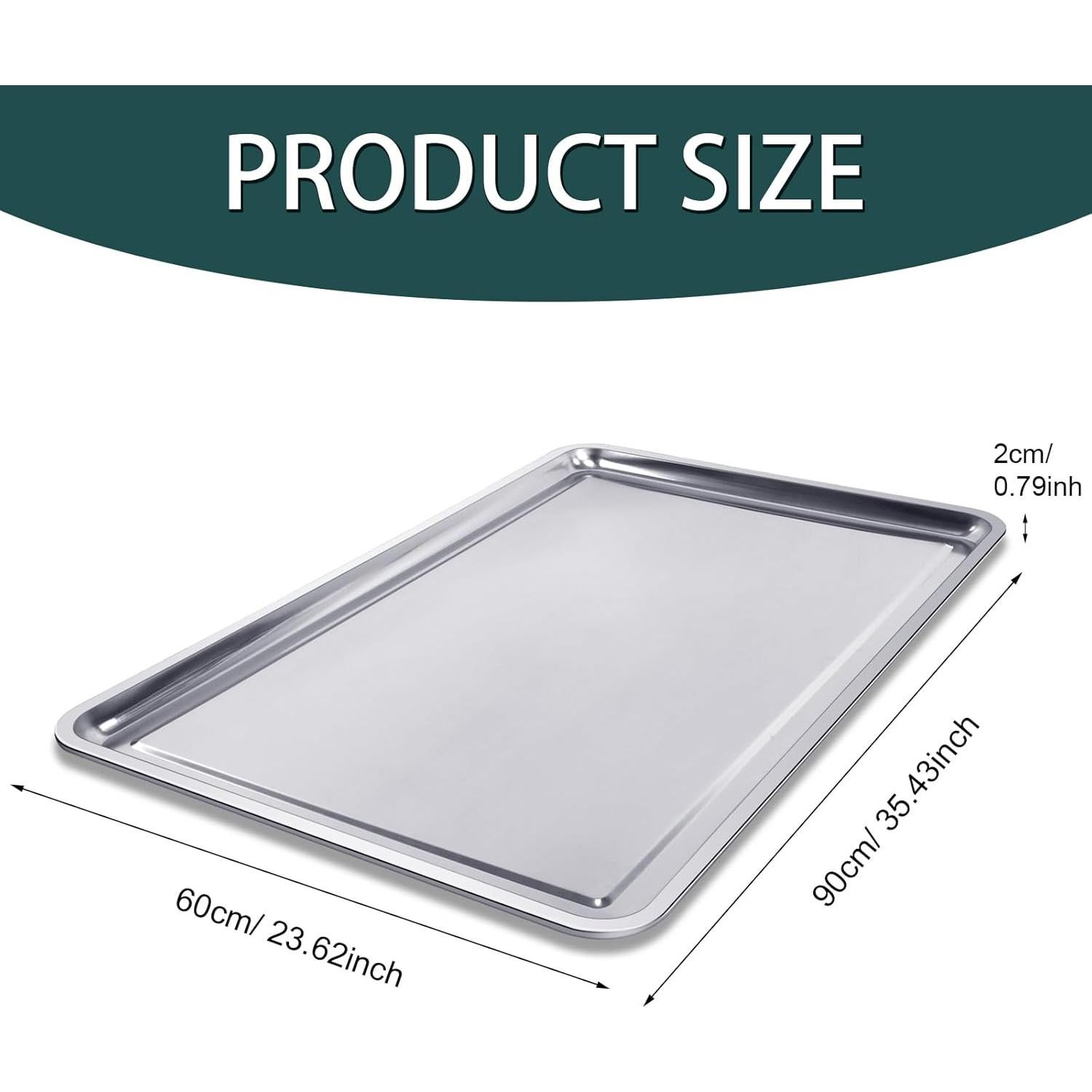 Bandeja de Goteo de Aceite Gisafai 90 x 60 cm Acero Inoxidable