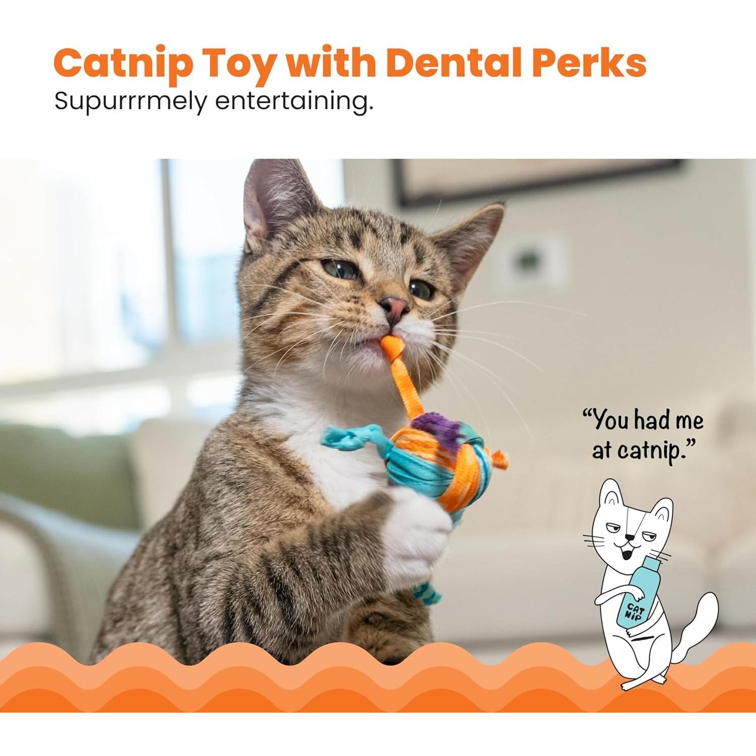 Juguete Dental para Gatos Petstages Montones de Colas