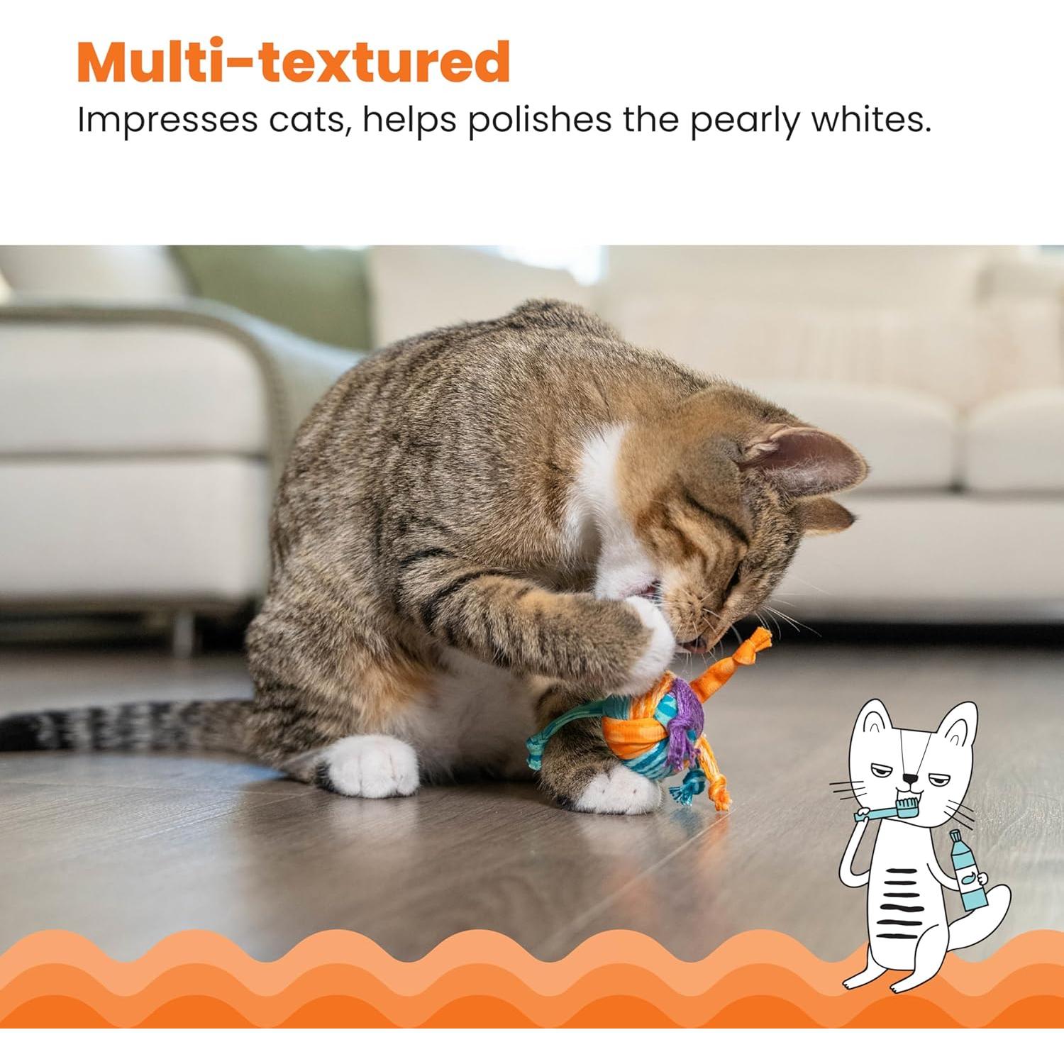 Juguete Dental para Gatos Petstages Montones de Colas