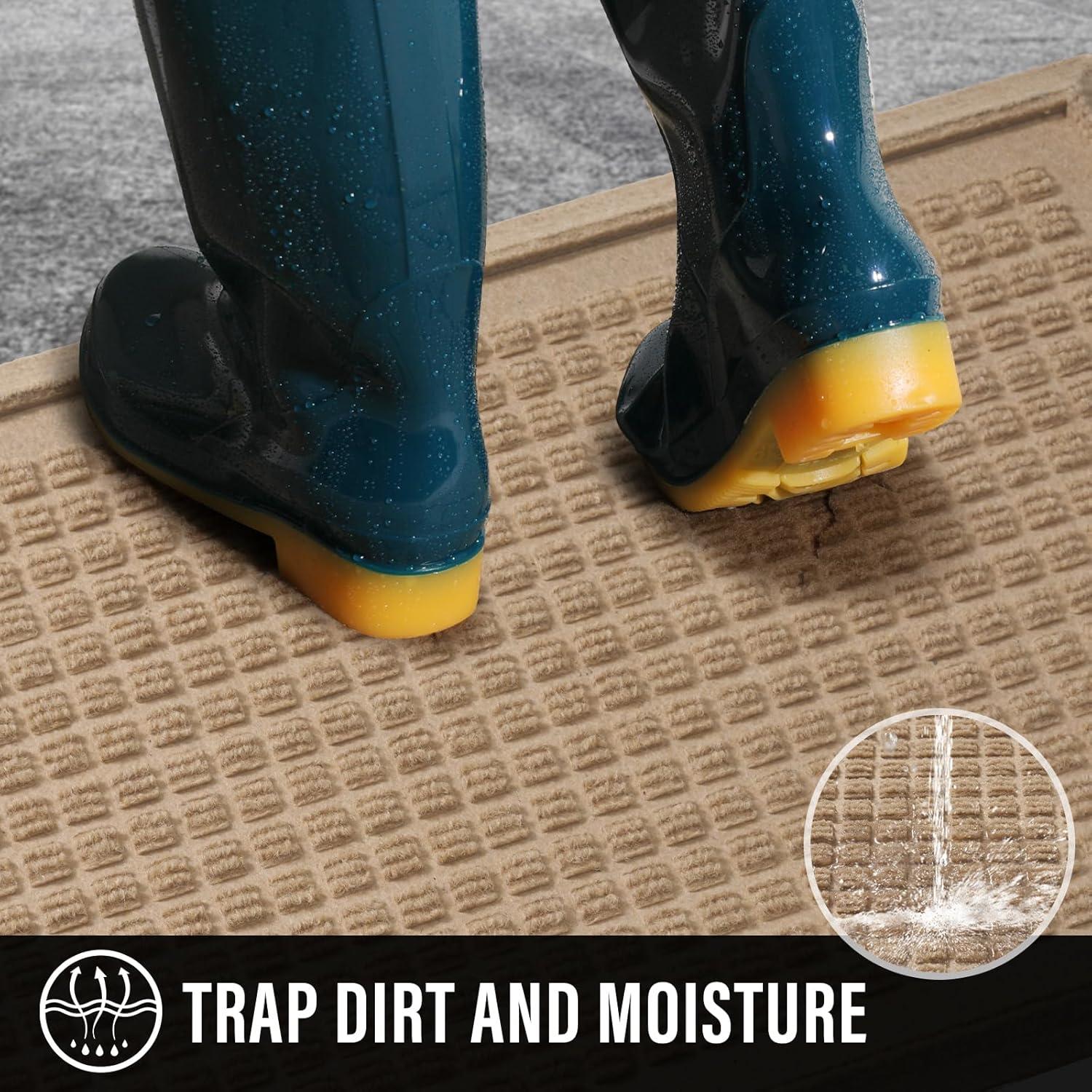 Bandeja para Botas HIYARD Beige 76x38 cm Antideslizante Impermeable