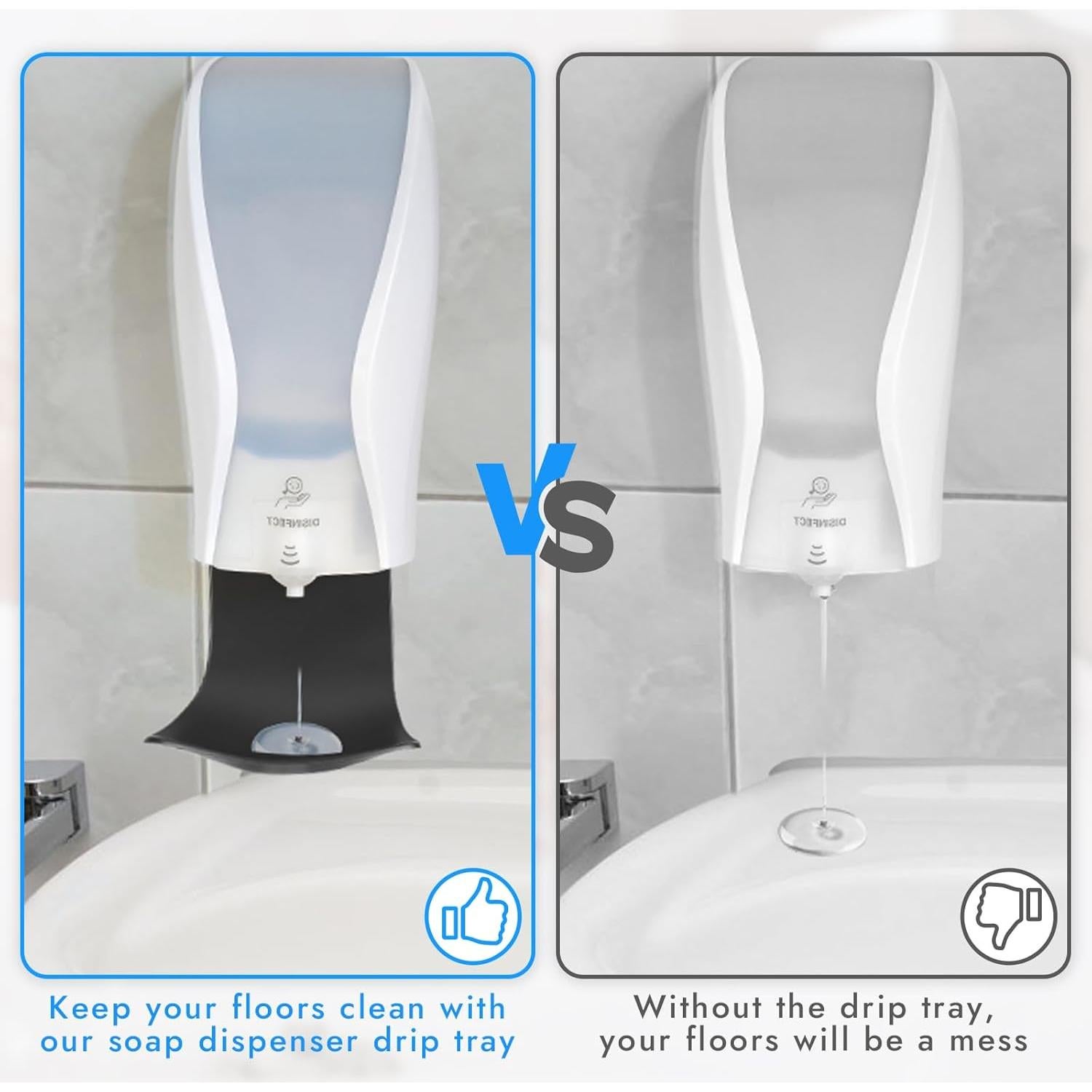 Soporte de Dispensador de Jabón ZIOZERTT con Bandeja Antigoteo