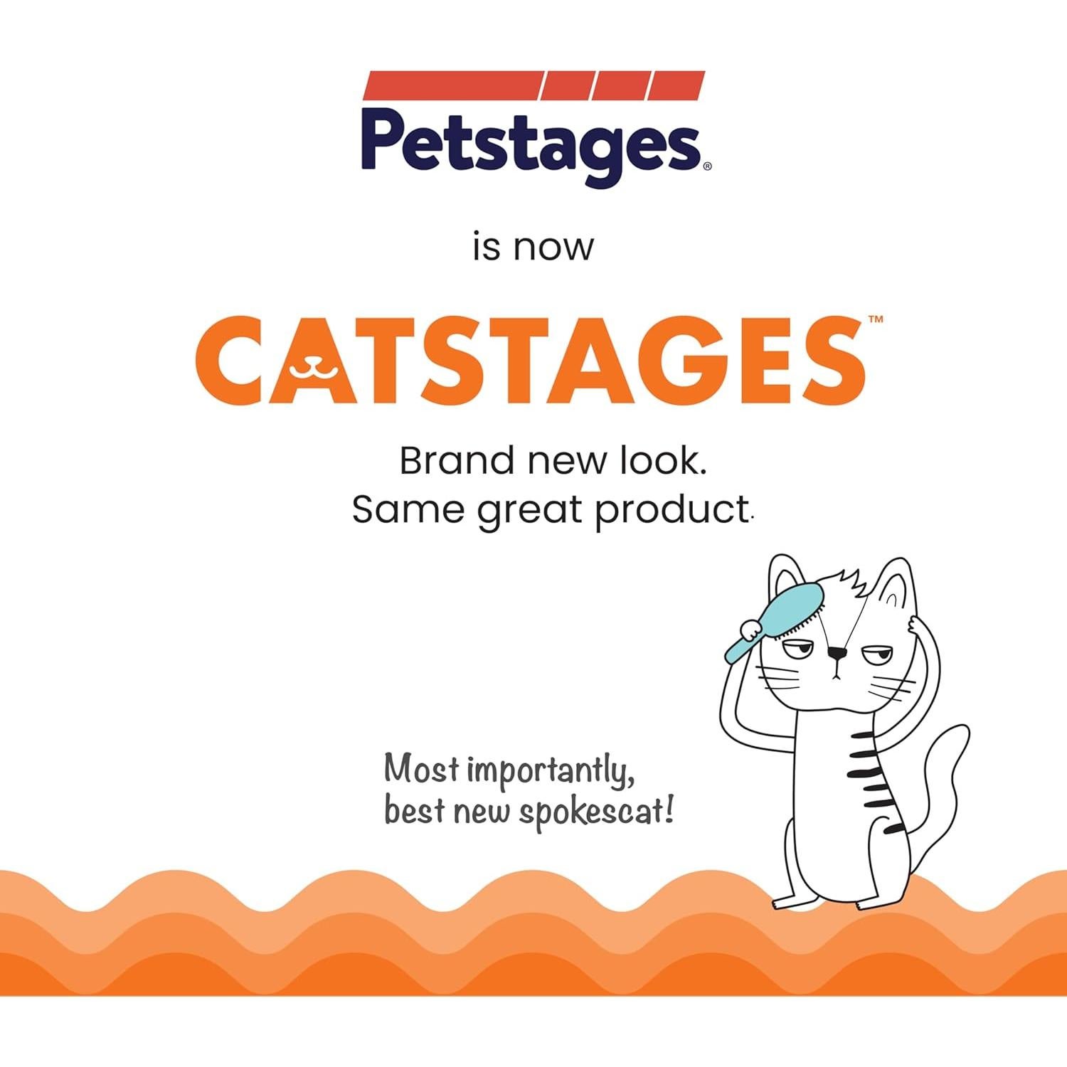 Juguete Masticable Petstages OrkaKat Gusano con Catnip