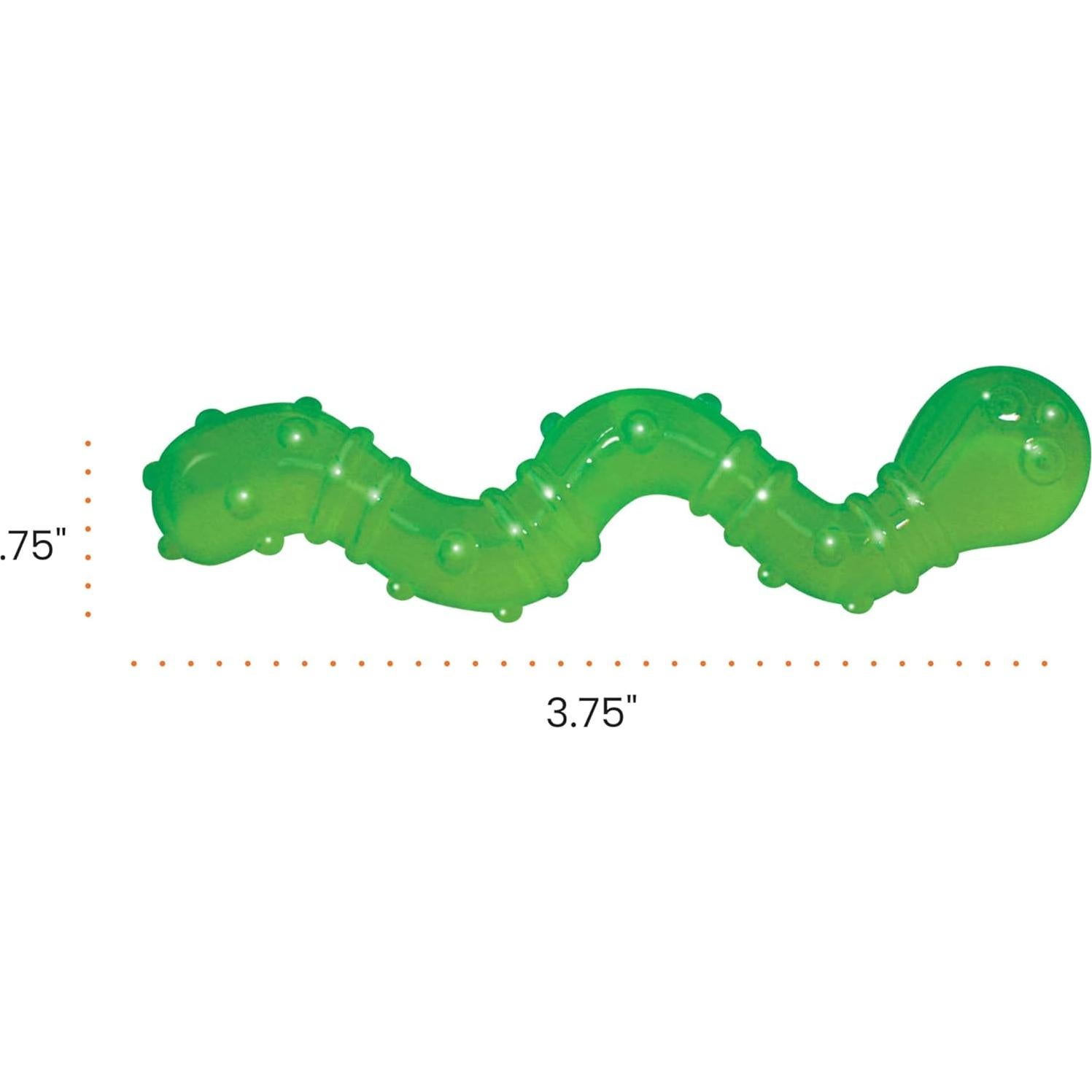 Juguete Masticable Petstages OrkaKat Gusano con Catnip