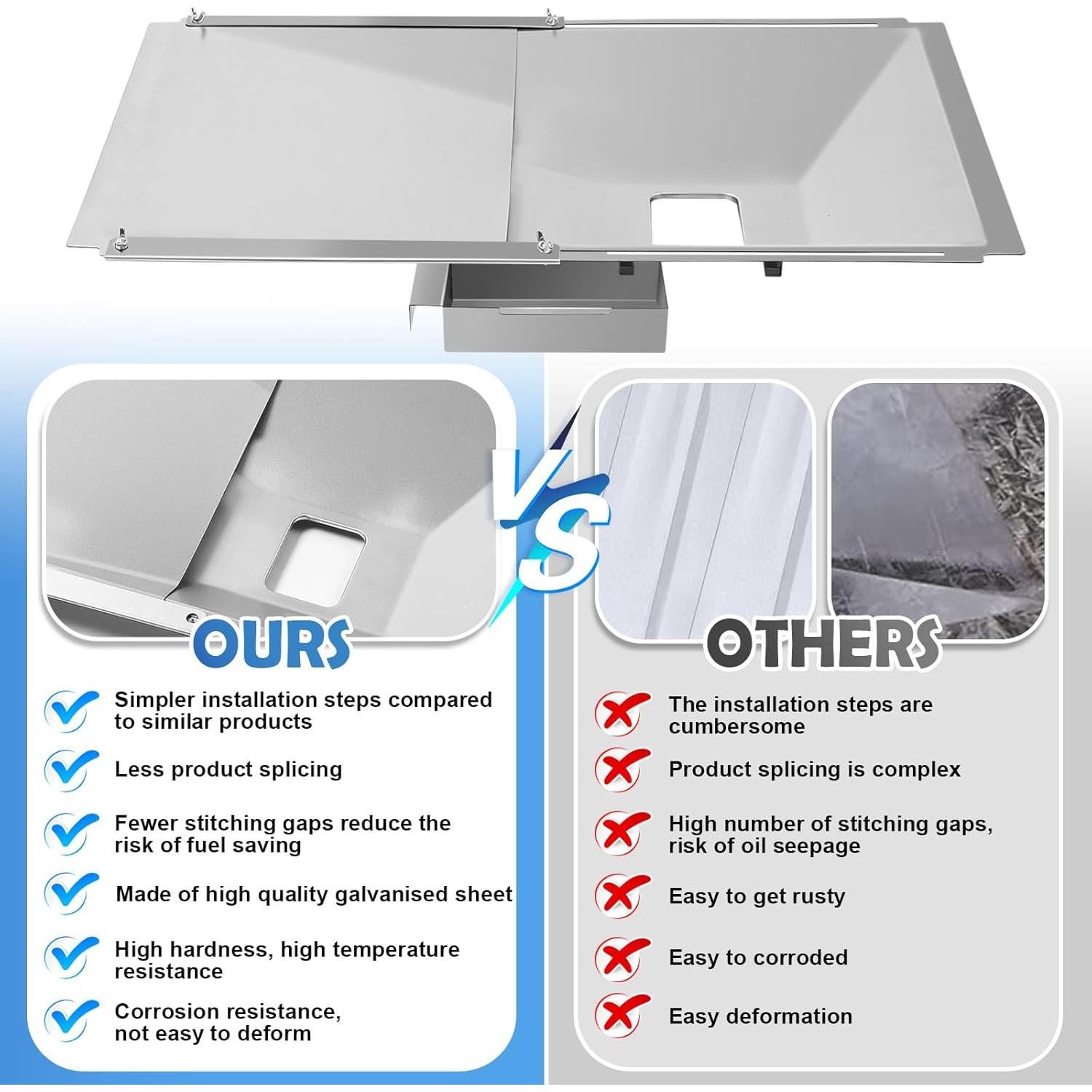 Bandeja de Grasa Ajustable Wanchao para Parrillas 3/4/5 Quemadores