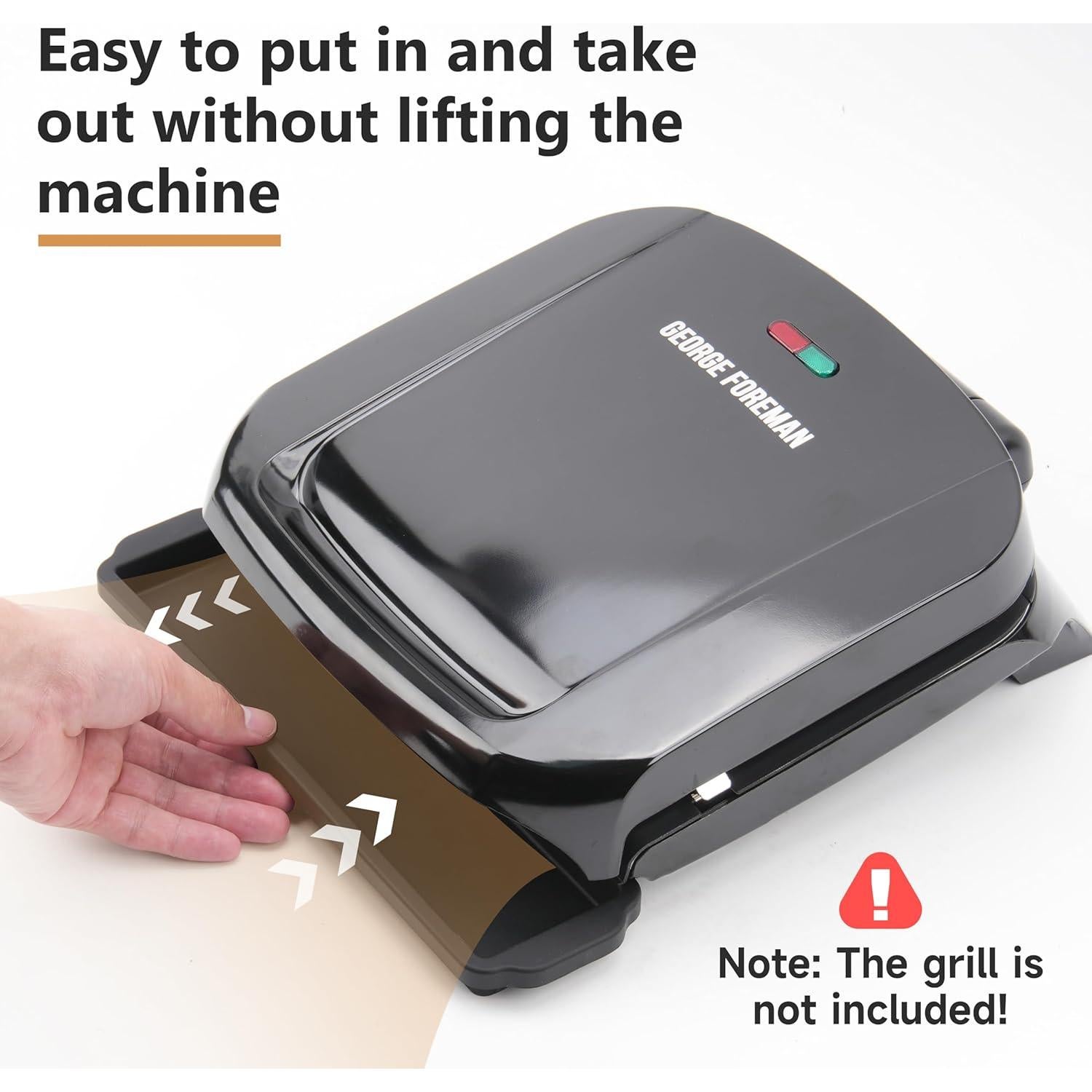 Paquete de 2 bandejas de goteo de silicona Viotiin 30x20 cm