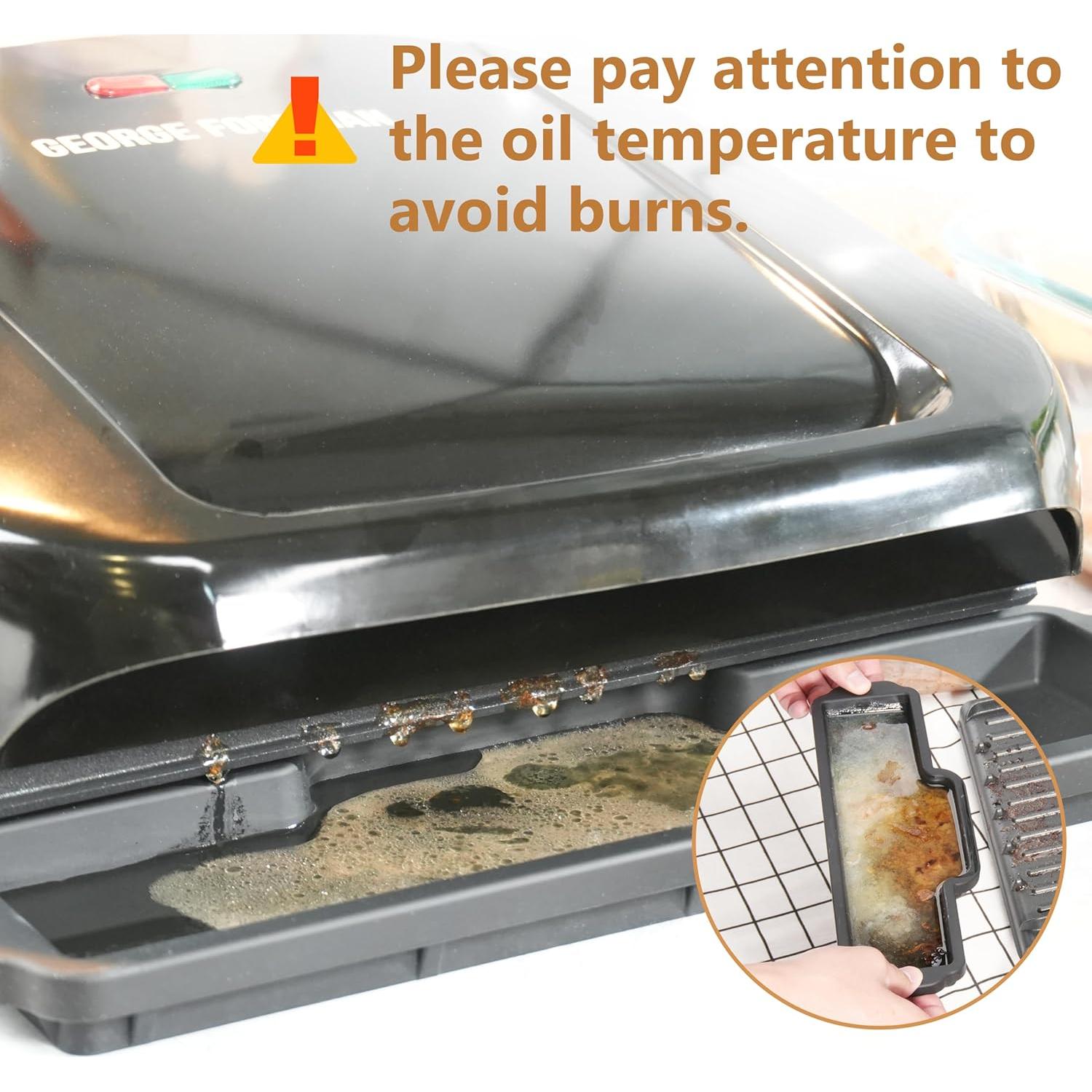 Paquete de 2 bandejas de goteo de silicona Viotiin 30x20 cm