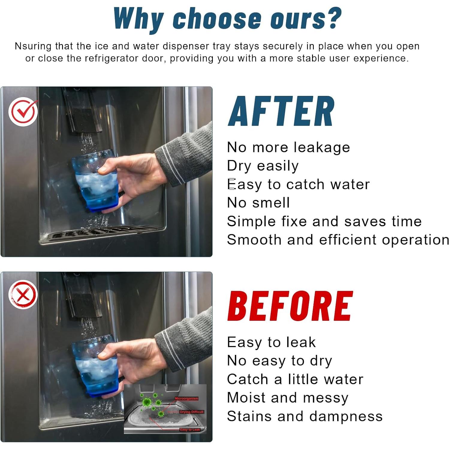 Bandeja de Goteo para Refrigerador GE WR17X12910 - 20.5x11cm