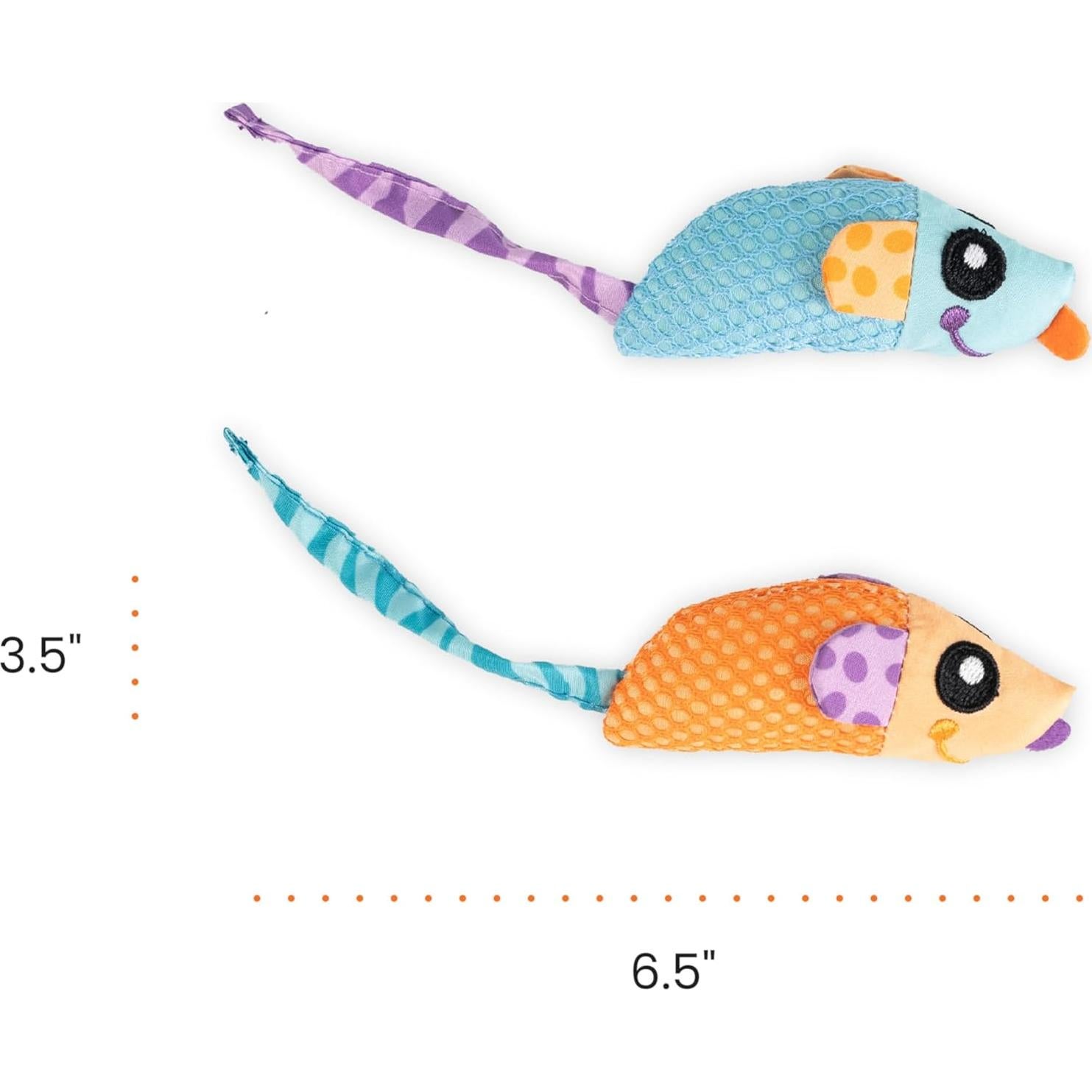 Juguete Dental para Gatos PetStages - 2 Ratones con Hierba