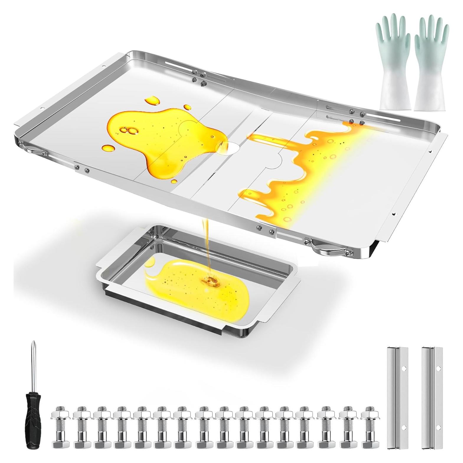 Bandeja de Grasa Ajustable Dyna Glo 63.5-86.4 cm Acero Inox