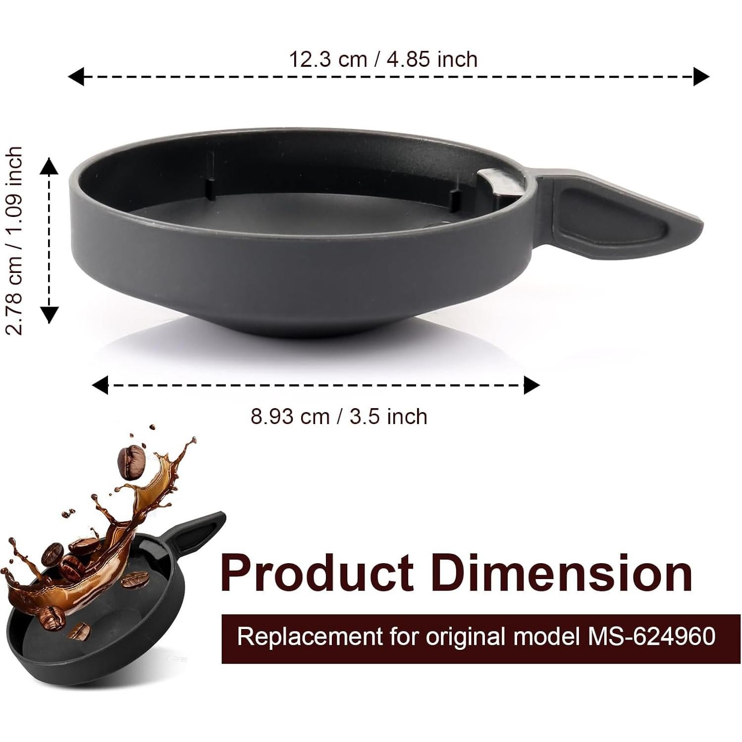 Bandeja de Goteo MS-624960 para Cafetera Krups Nespresso Vertuo