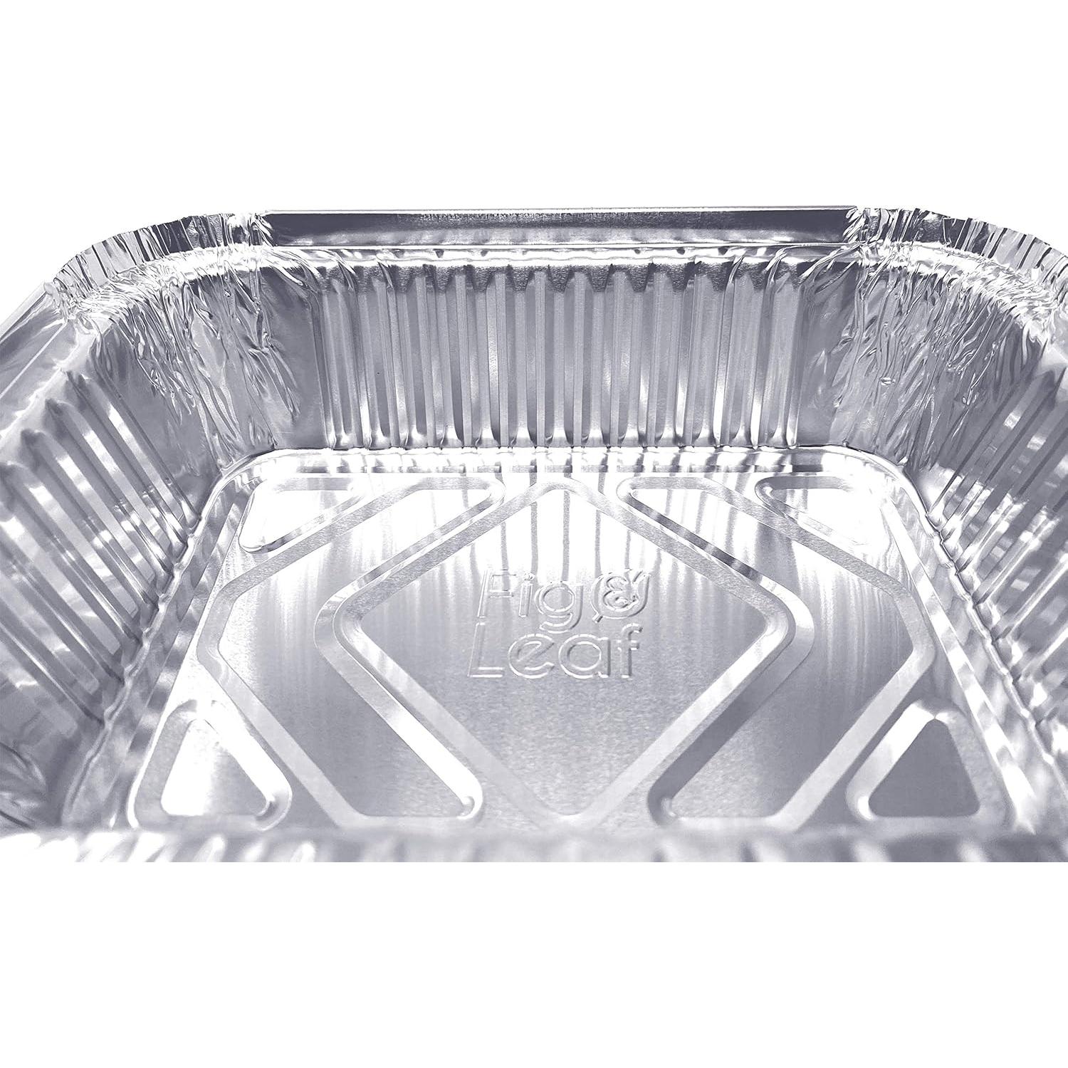 Paquete de 20 Bandejas de Goteo Aluminio Fig & Leaf 15.24x12.7cm