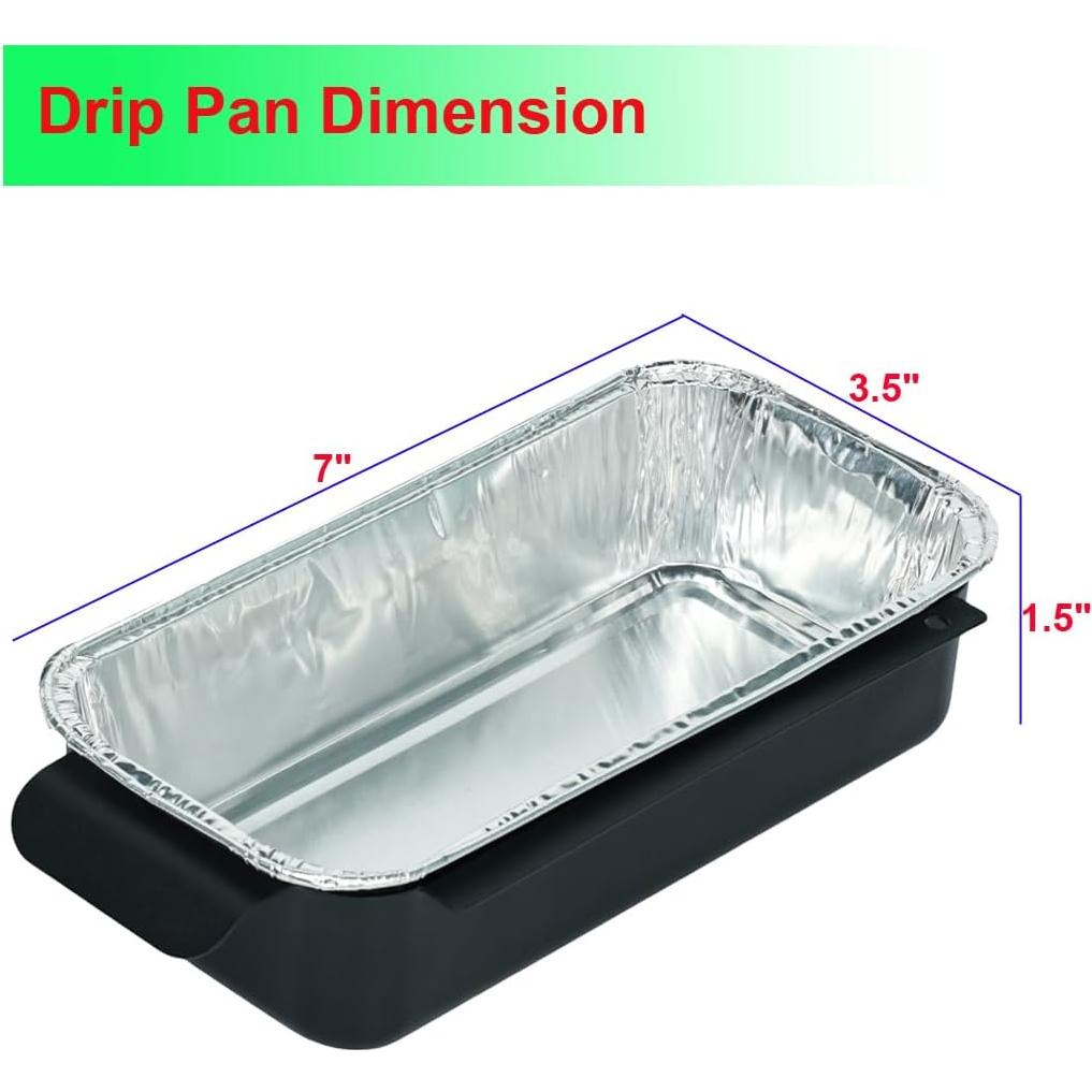 Bandejas de Goteo Desechables Aluminio DONSIQIZZ 30-Pack 19.3x8.6 cm