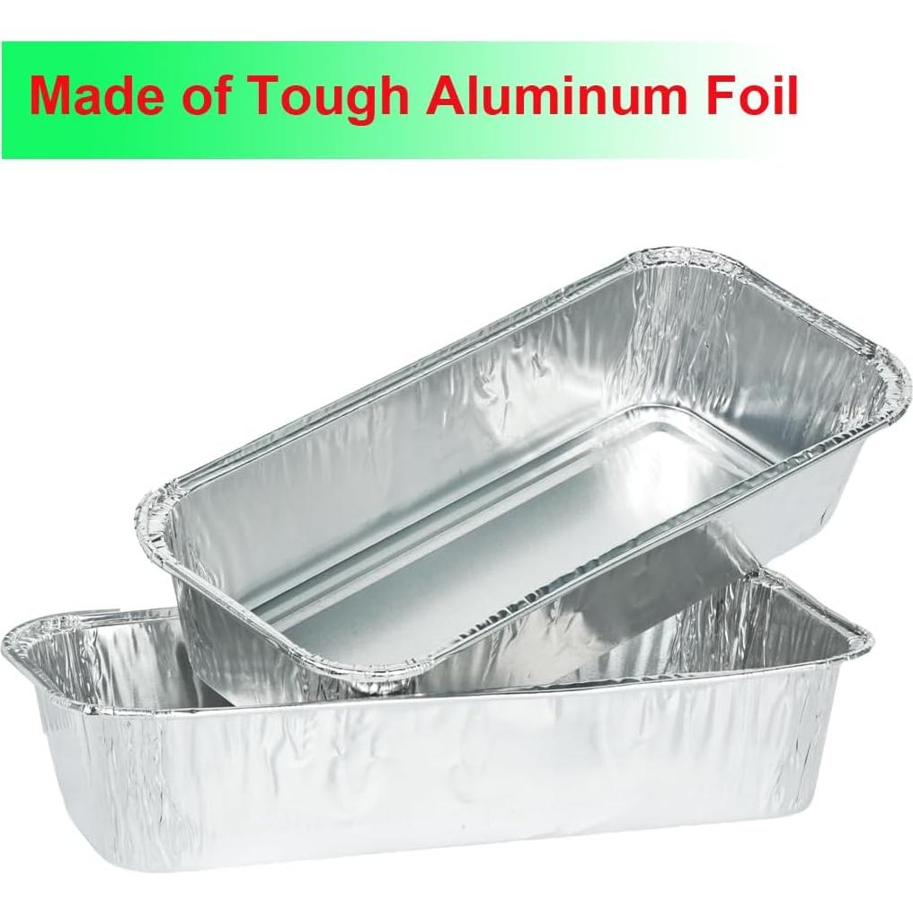 Bandejas de Goteo Desechables Aluminio DONSIQIZZ 30-Pack 19.3x8.6 cm