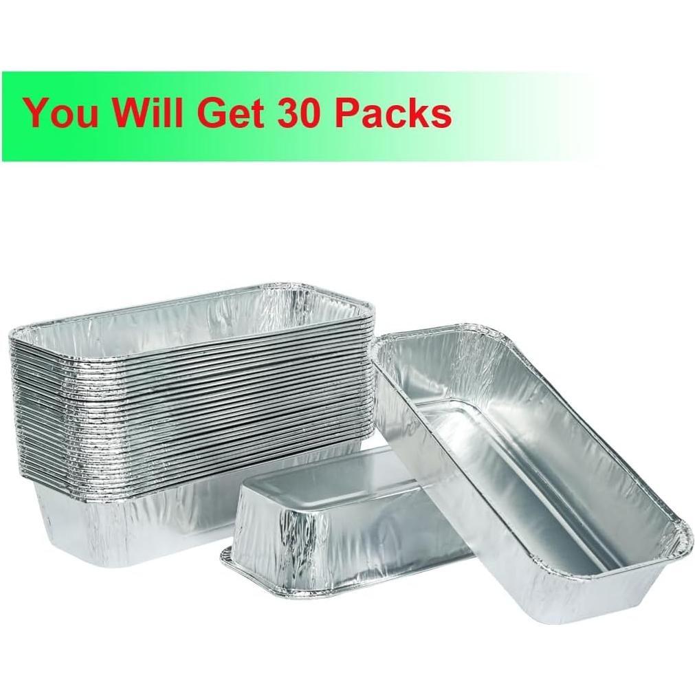 Bandejas de Goteo Desechables Aluminio DONSIQIZZ 30-Pack 19.3x8.6 cm