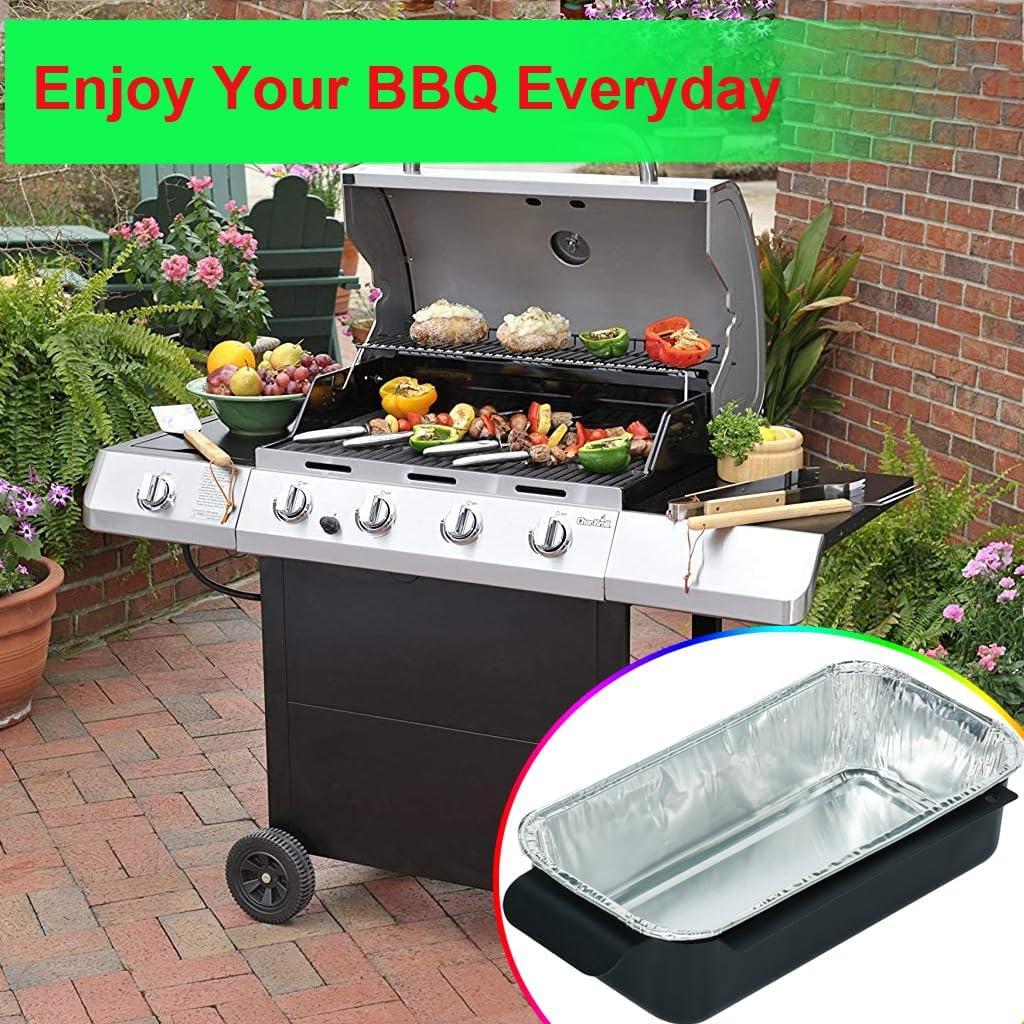 Bandejas de Goteo Desechables Aluminio DONSIQIZZ 30-Pack 19.3x8.6 cm