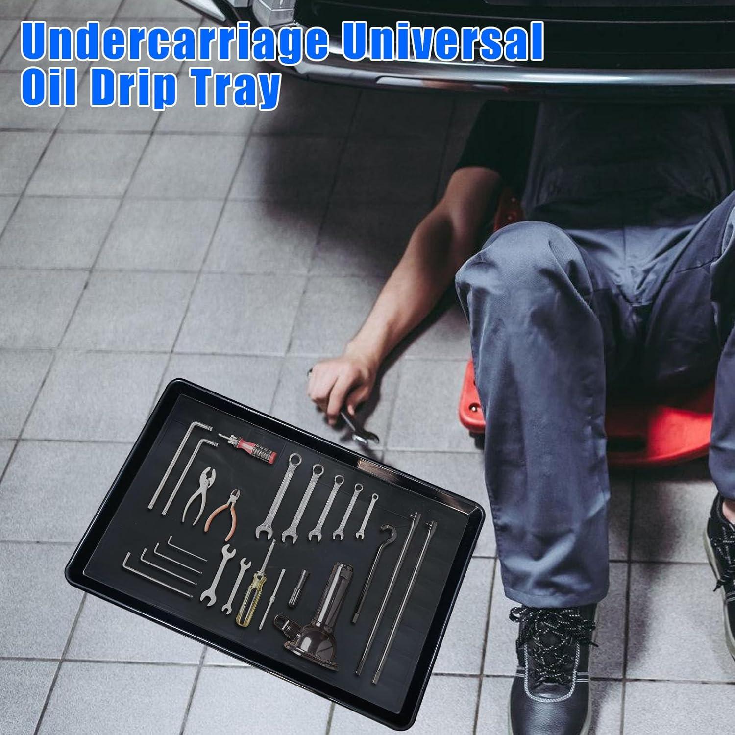 Paquete de 3 bandejas de drenaje de aceite Pexulys 90x60cm