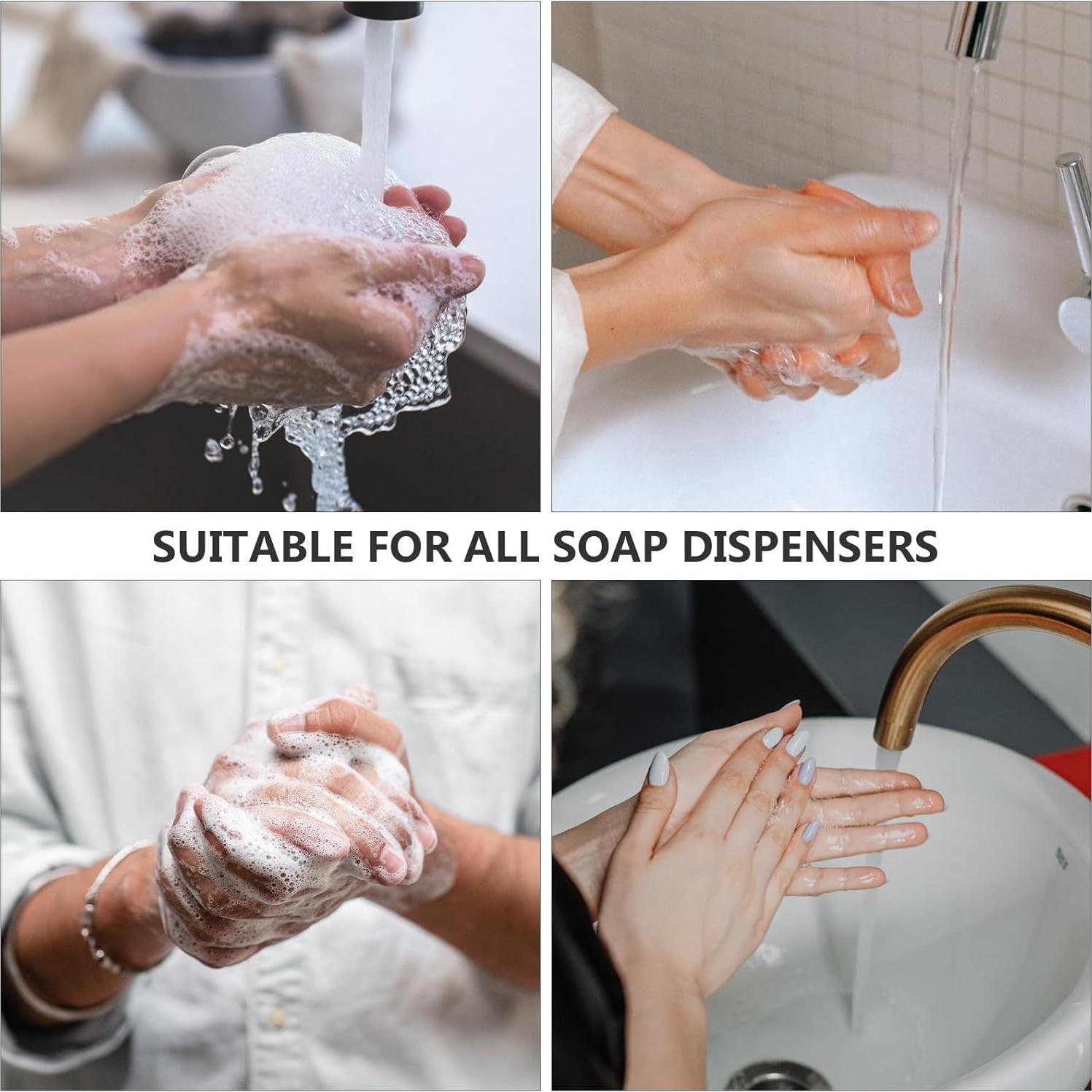 Dispensador de Jabón de Pared Yardwe con Bandeja de Goteo 17.78x12.95cm