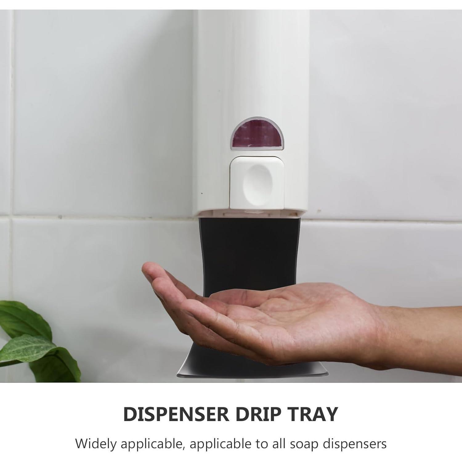 Dispensador de Jabón de Pared Yardwe con Bandeja de Goteo 17.78x12.95cm