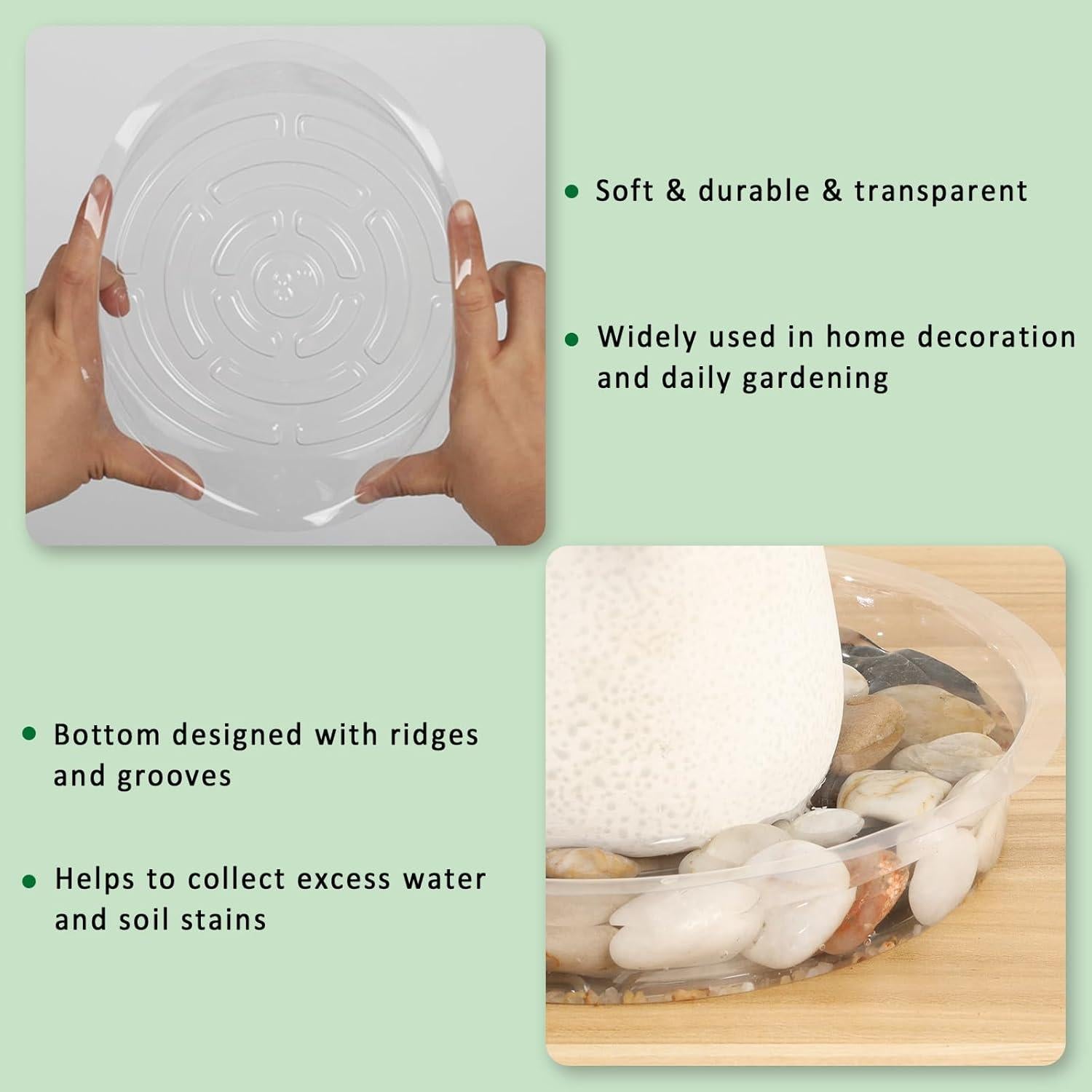 Bandejas de Goteo para Plantas JERIA 20 Paquete 20 cm