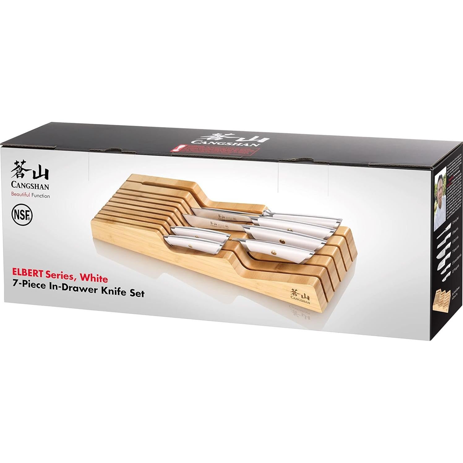 Juego de Cuchillos Cangshan ELBERT 7 Piezas Acero Alemán Forjado