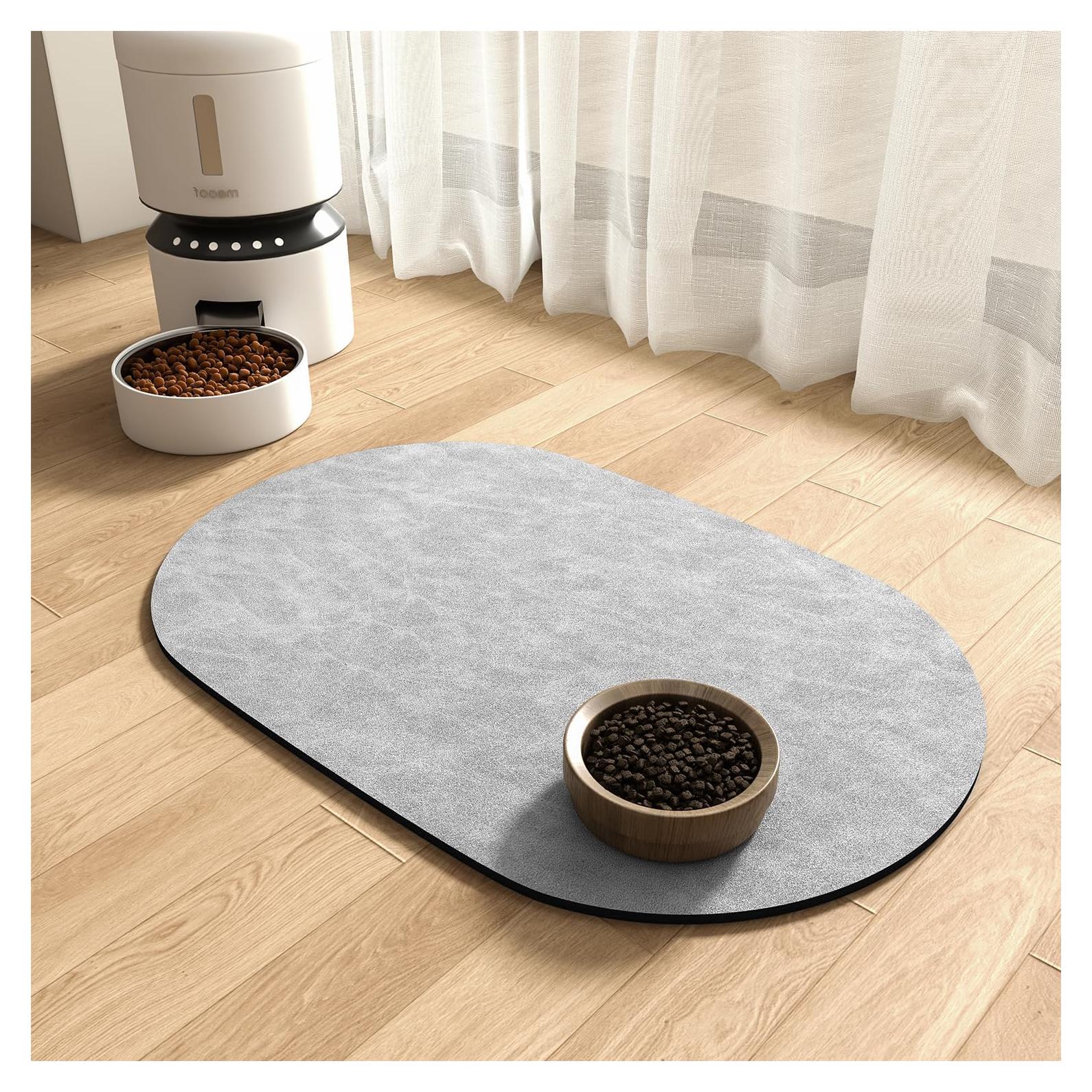 Alfombrilla Absorbente para Comida y Agua MontVoo 30x48 cm