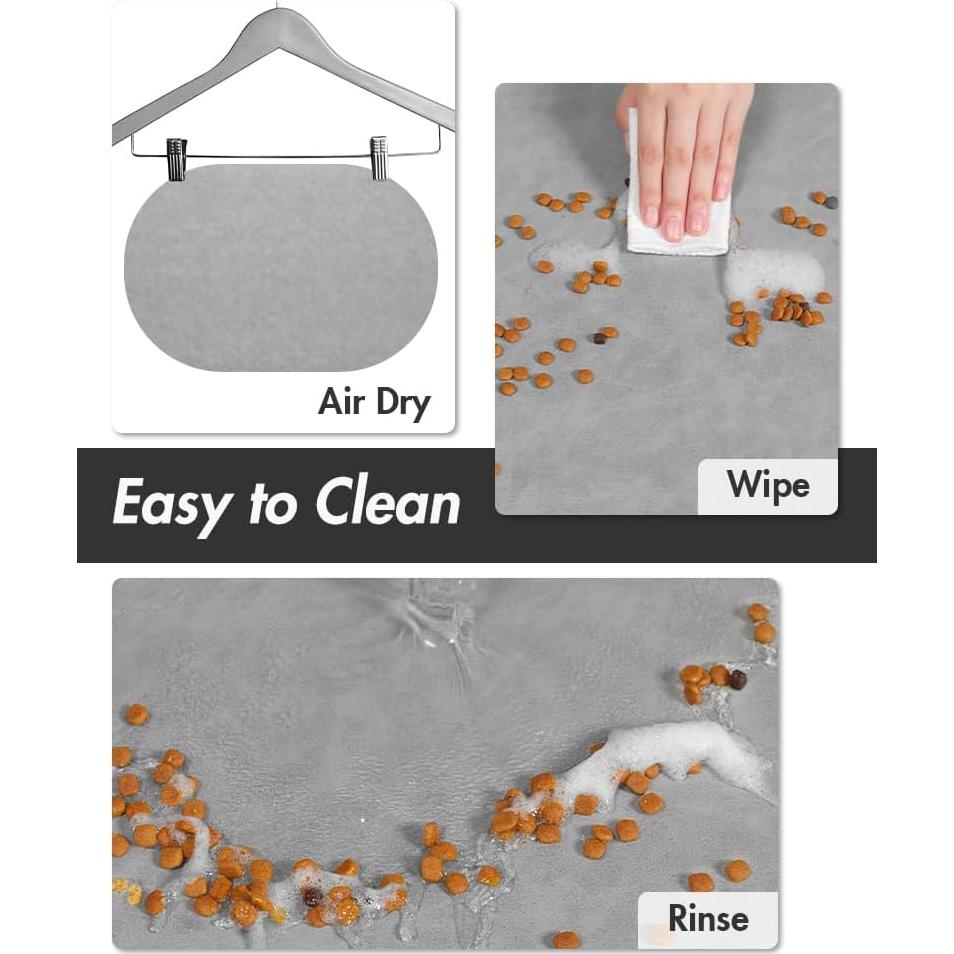 Alfombrilla Absorbente para Comida y Agua MontVoo 30x48 cm