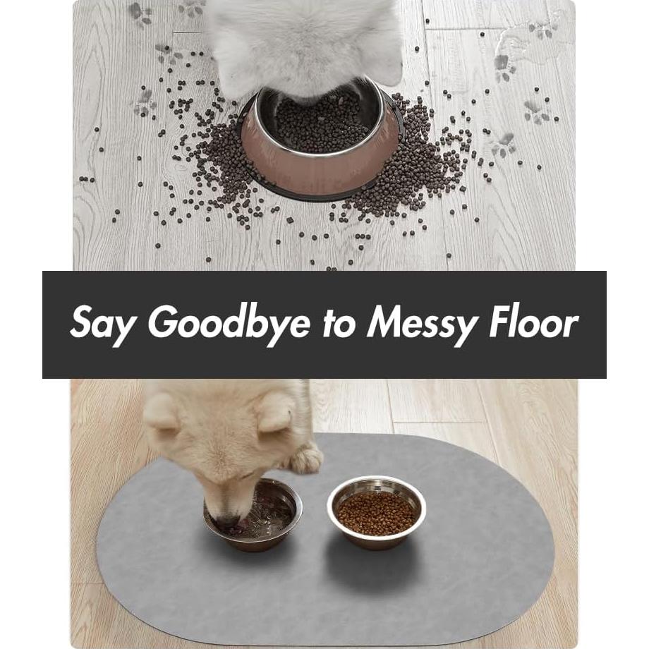 Alfombrilla Absorbente para Comida y Agua MontVoo 30x48 cm