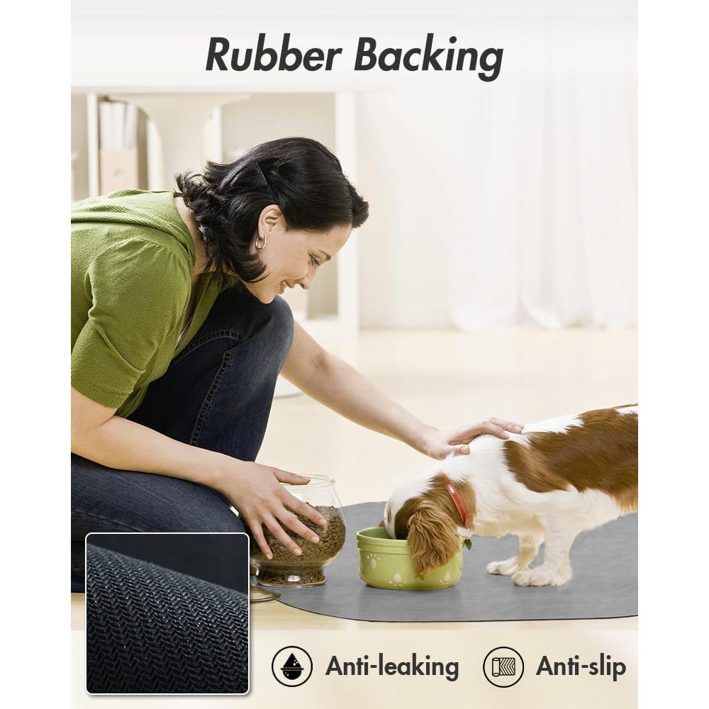 Alfombrilla Absorbente para Comida y Agua MontVoo 30x48 cm