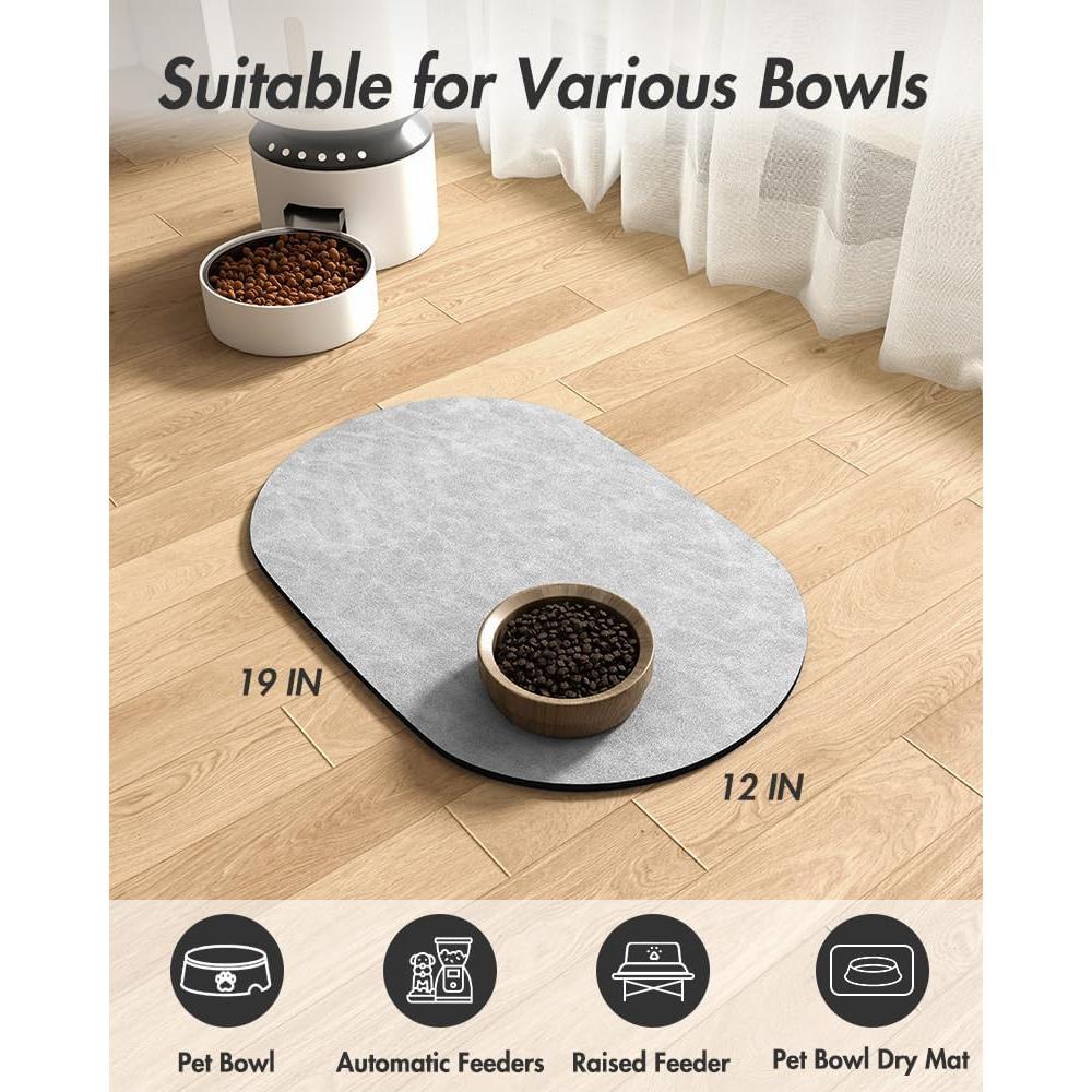 Alfombrilla Absorbente para Comida y Agua MontVoo 30x48 cm