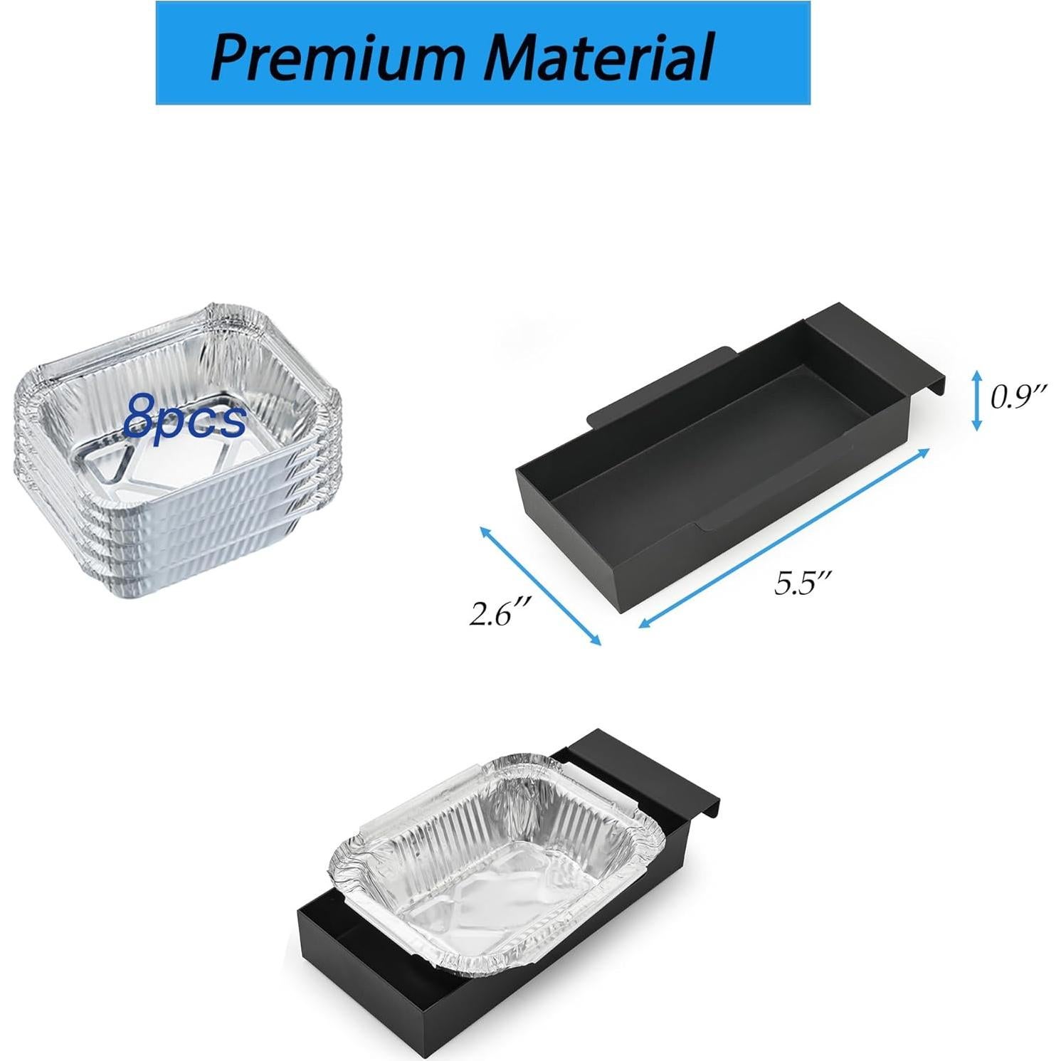 Trampa de Grasa Ajustable ZCLYUYA para Parrilla de Gas 3/4/5 Quemadores