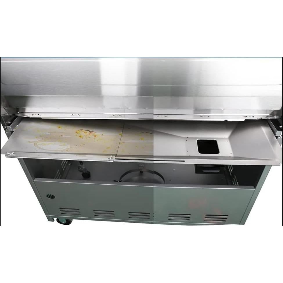 Trampa de Grasa Ajustable ZCLYUYA para Parrilla de Gas 3/4/5 Quemadores