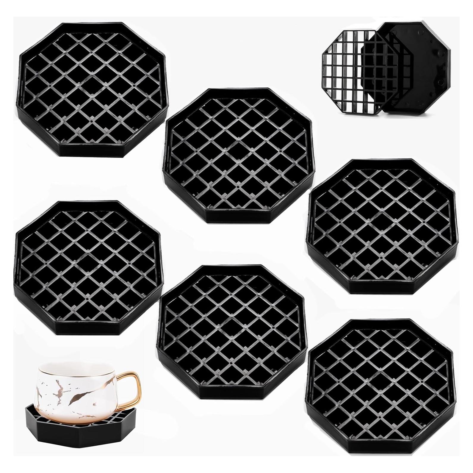 Bandejas de Goteo de Café Tebery 4 Pulgadas 6 Unidades