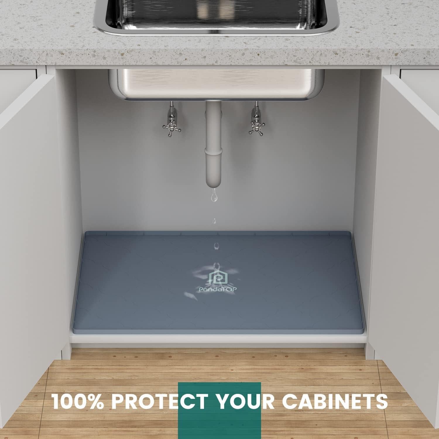 Alfombrilla Bajo Fregadero PandaTOP 71x56 cm Silicona Impermeable