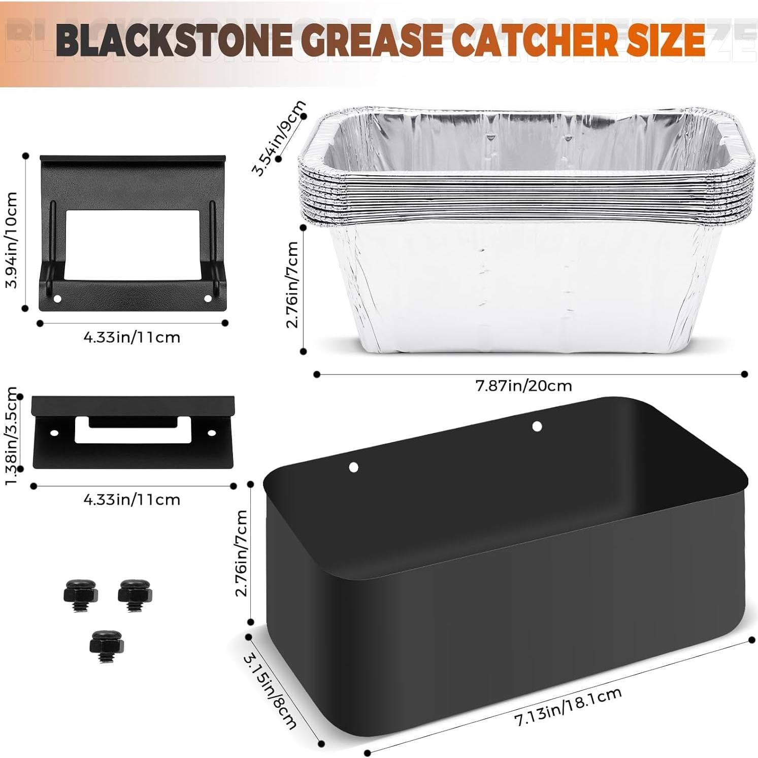 Juego de Trampa de Grasa Blackstone - Capturador Universal 20.3x10.4x9.9 cm