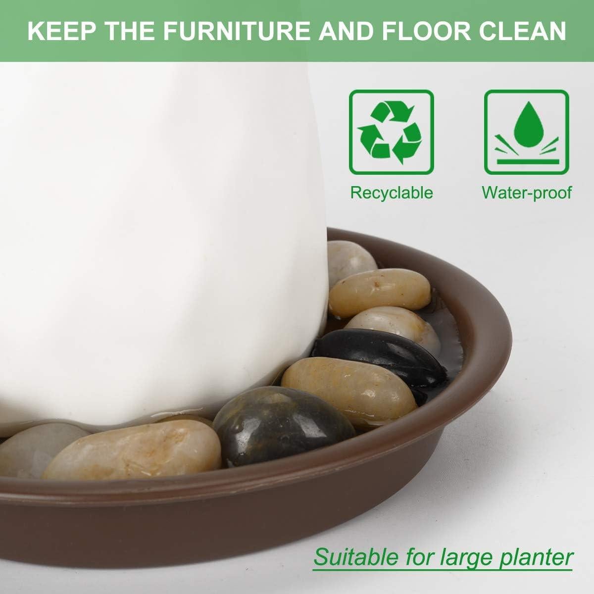 Platos para Macetas TITE 30 cm Marrón - 3 Paquetes Duraderos