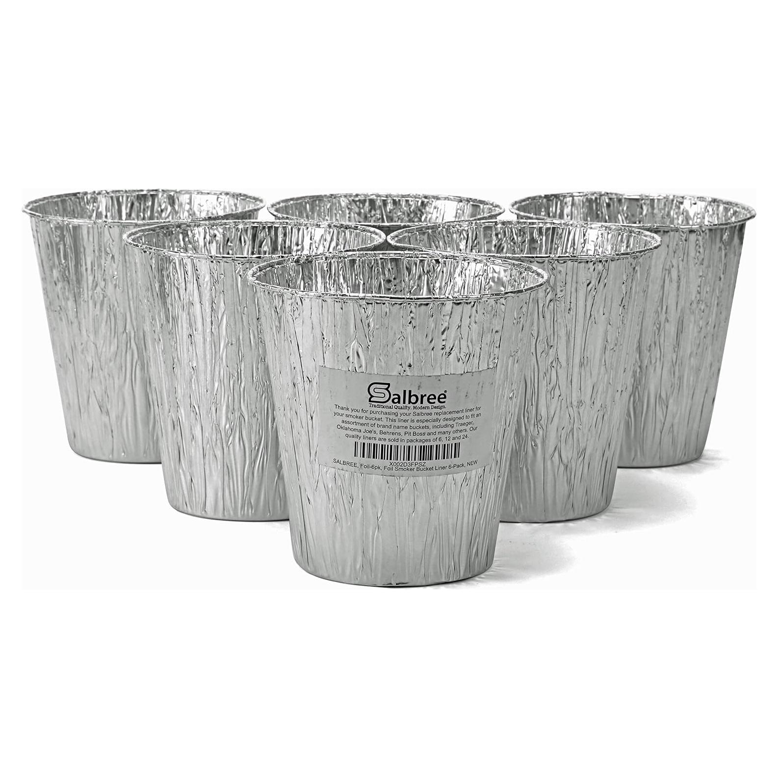 Forros desechables para cubo de grasa Salbree 6 unidades 14.61x14.61 cm