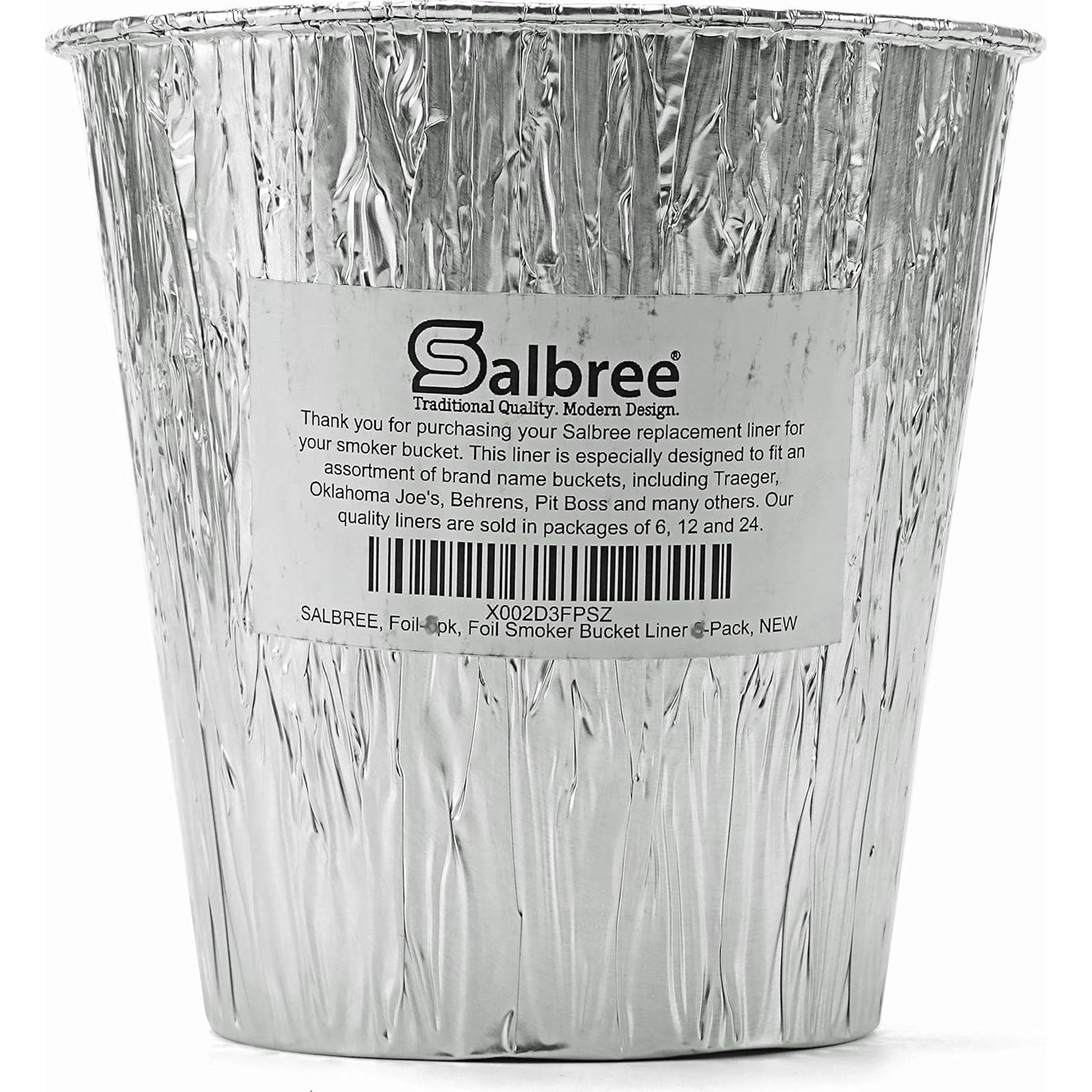 Forros desechables para cubo de grasa Salbree 6 unidades 14.61x14.61 cm