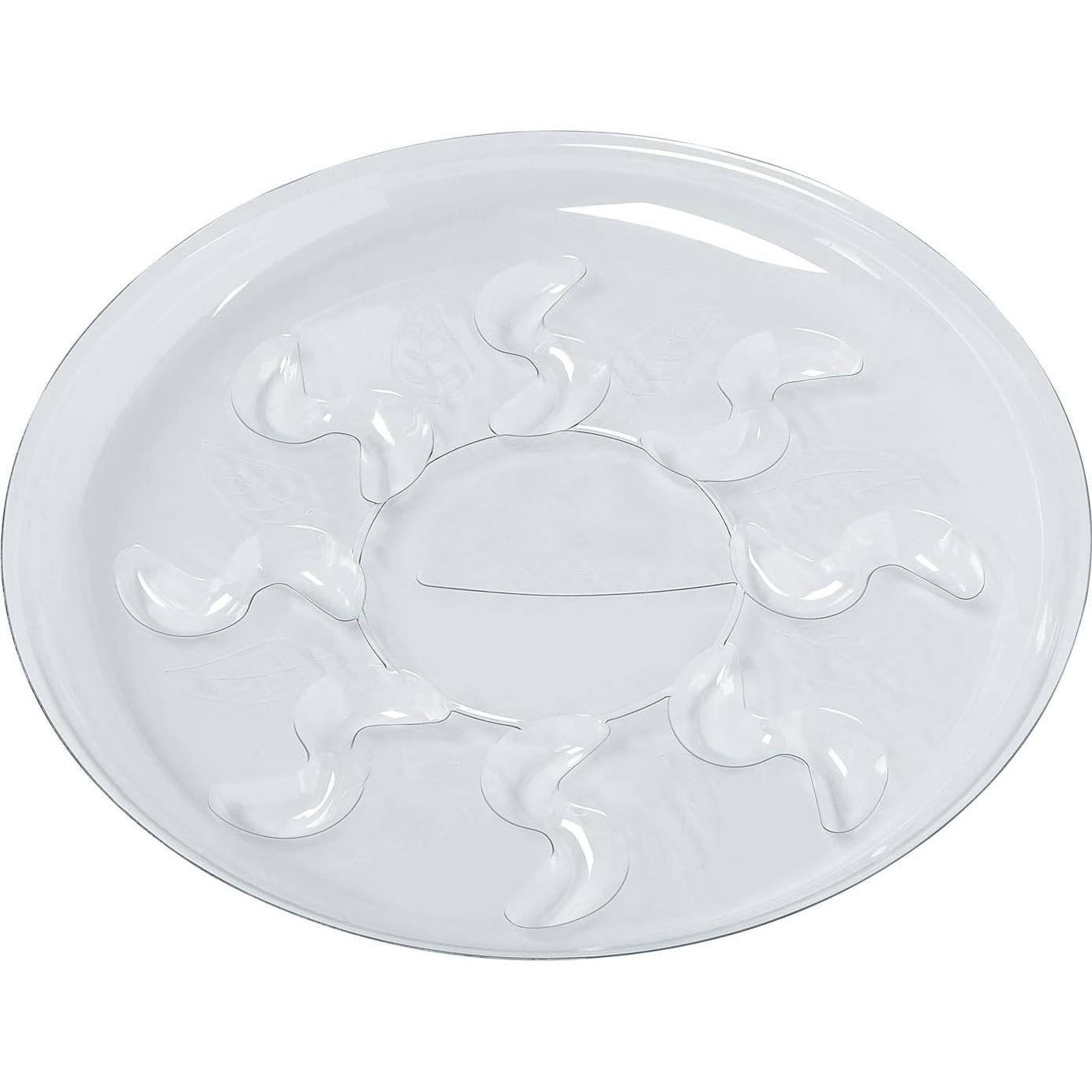 Plato de Plástico Transparente Idyllize 30.48 cm - 5 Piezas