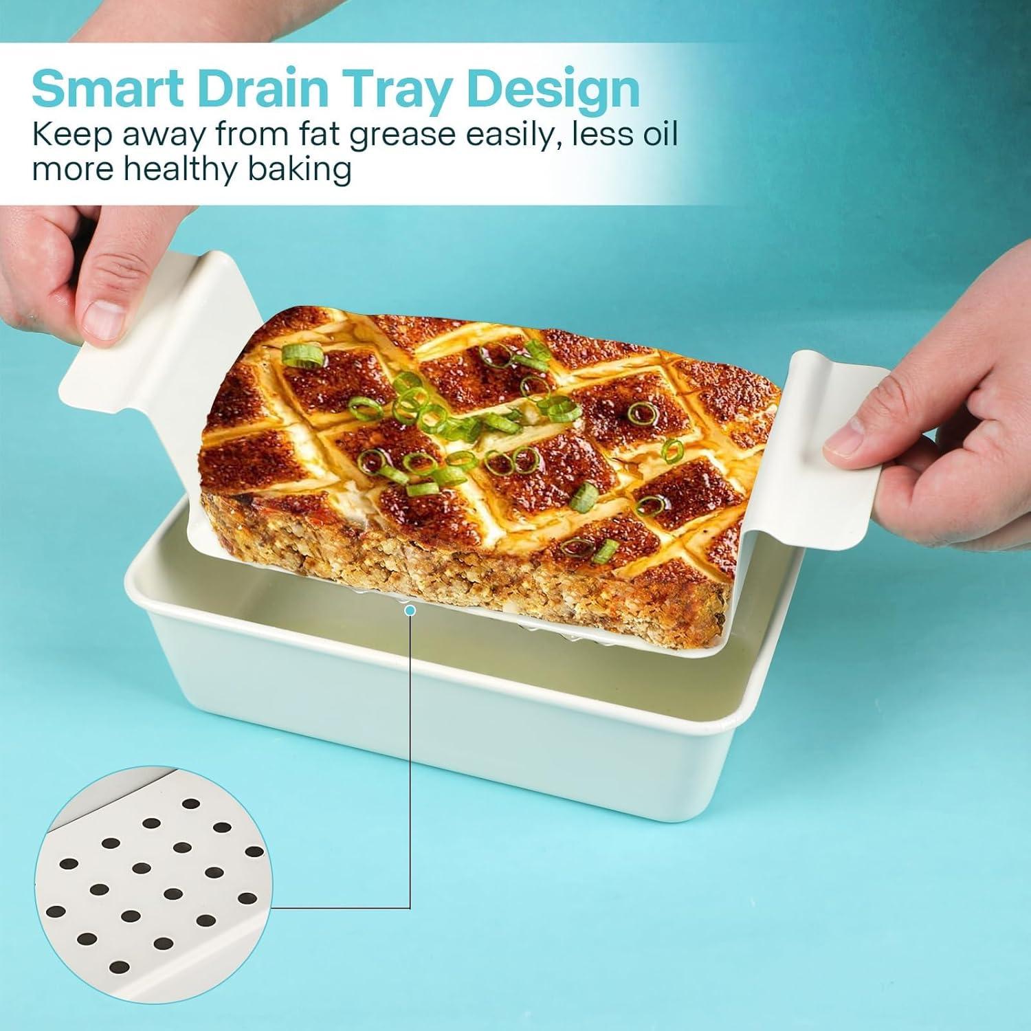 Bandeja para Pan de Carne Spmarkt Beige 2 Piezas 9x5 cm