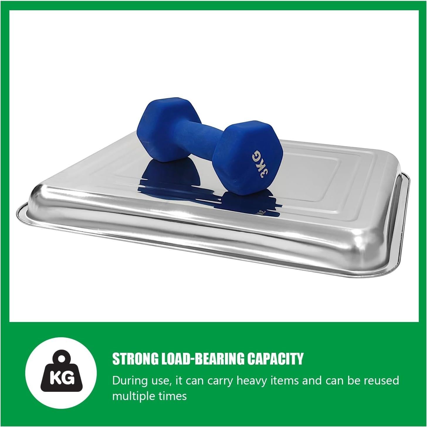 Paquete de 5 bandejas grandes de acero inoxidable RooTrimmer