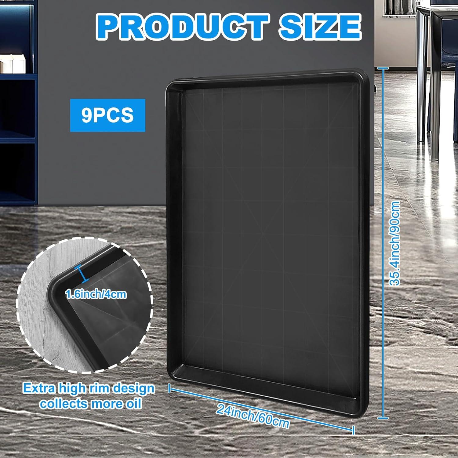 Bandeja de Goteo de Aceite Hlimior 9 Piezas Extra Grande 90x60 cm