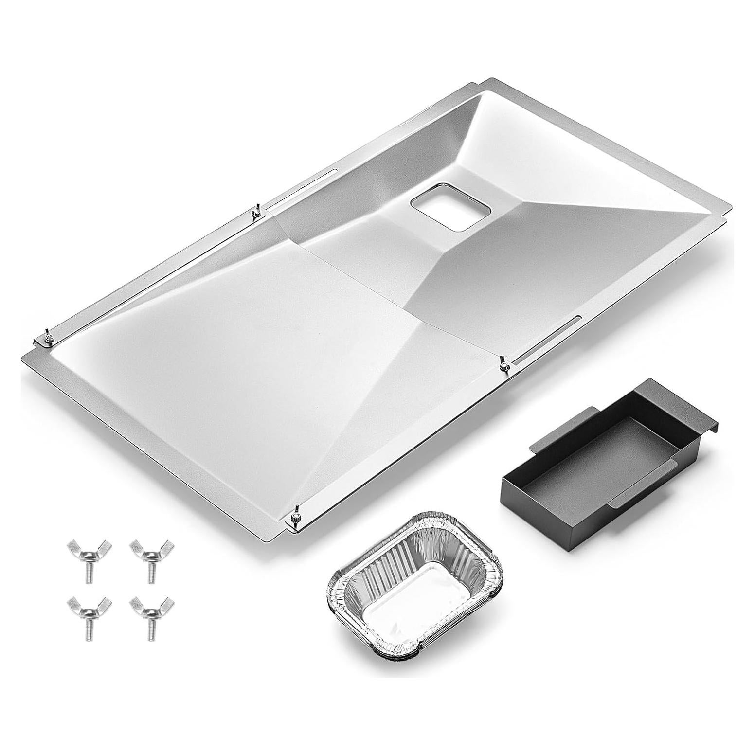 Bandeja de Goteo Ajustable AOREWTGGH para Parrillas 60-80.5 cm