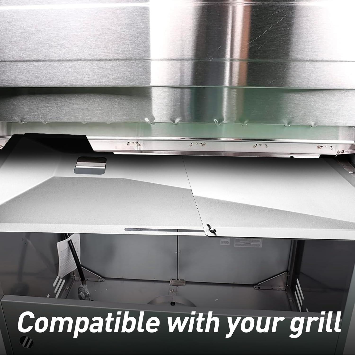 Bandeja de Goteo Ajustable AOREWTGGH para Parrillas 60-80.5 cm