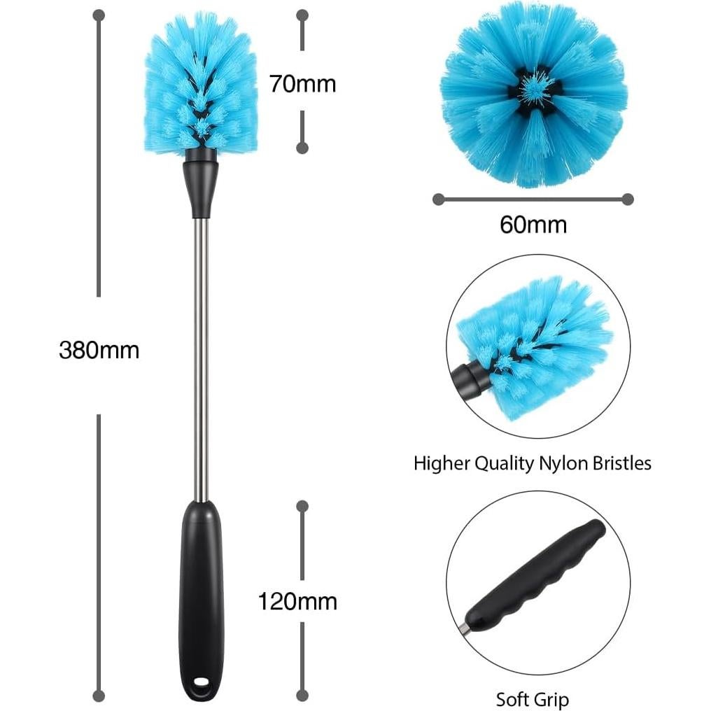 Cepillo de Botellas AIOUIERSCN de Acero Inoxidable 38.1 cm