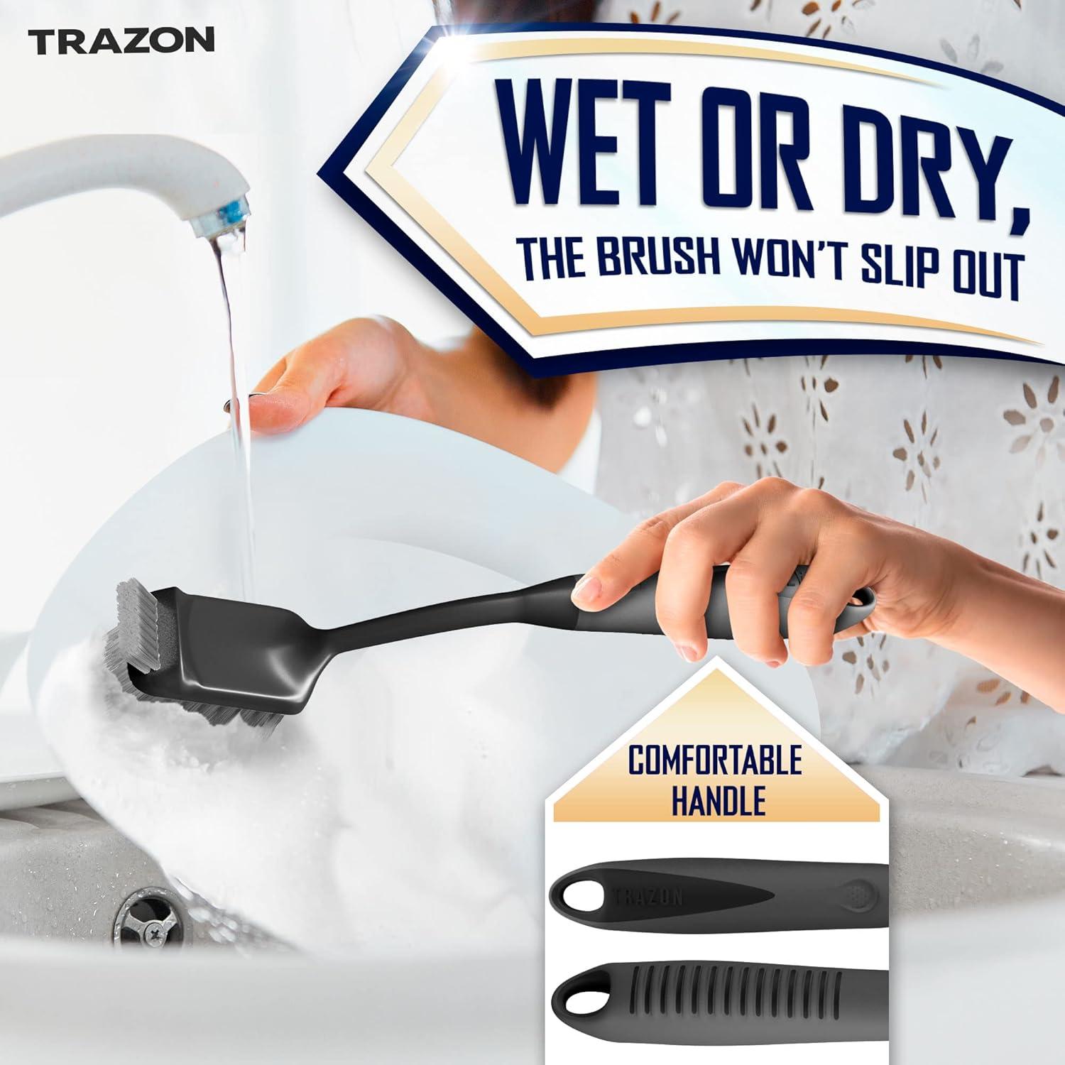 Juego de cepillos de cocina Trazon 4 piezas - limpieza fácil