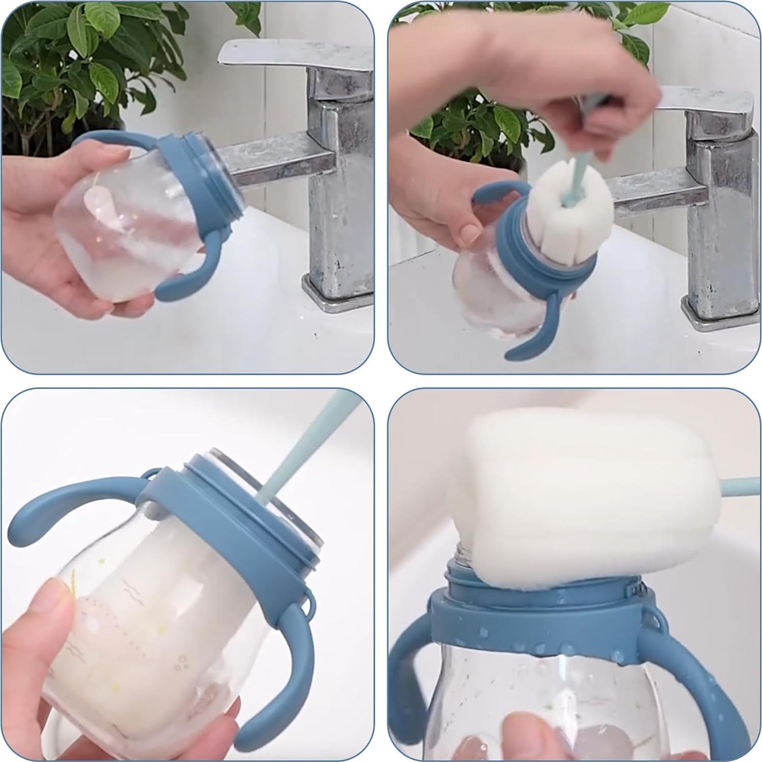 Set de 4 Cepillos Limpiadores de Botellas Inheming