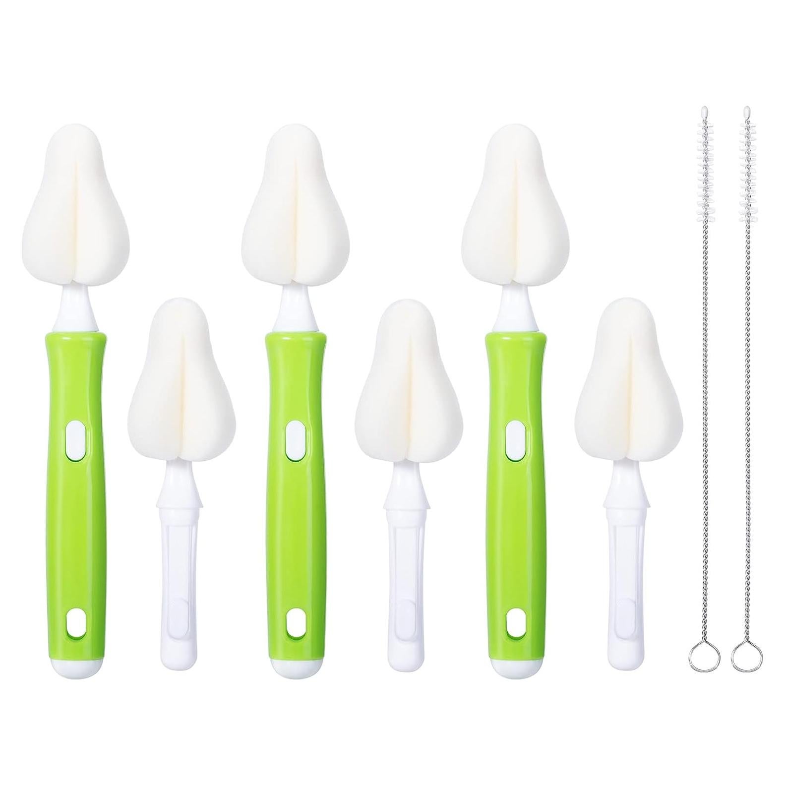 Juego de 8 Cepillos de Esponja CAREBABYMORE para Botellas