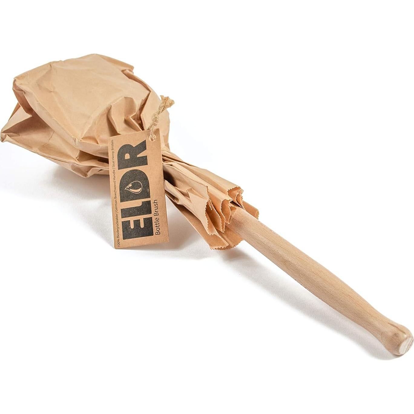 Cepillo para Botellas ELDR Supply, Mango Largo 35.6cm, Cerdas de Cáñamo